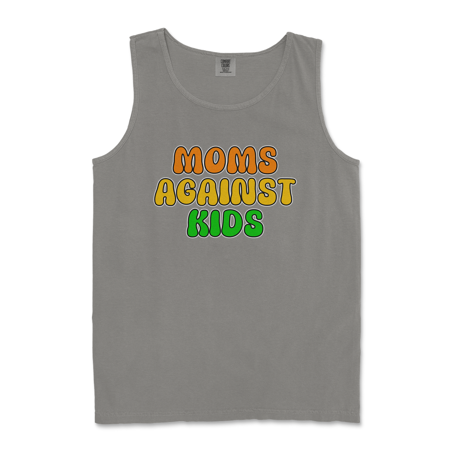 Comfort Colors Tank Top Moms Agianst Kids in Grey