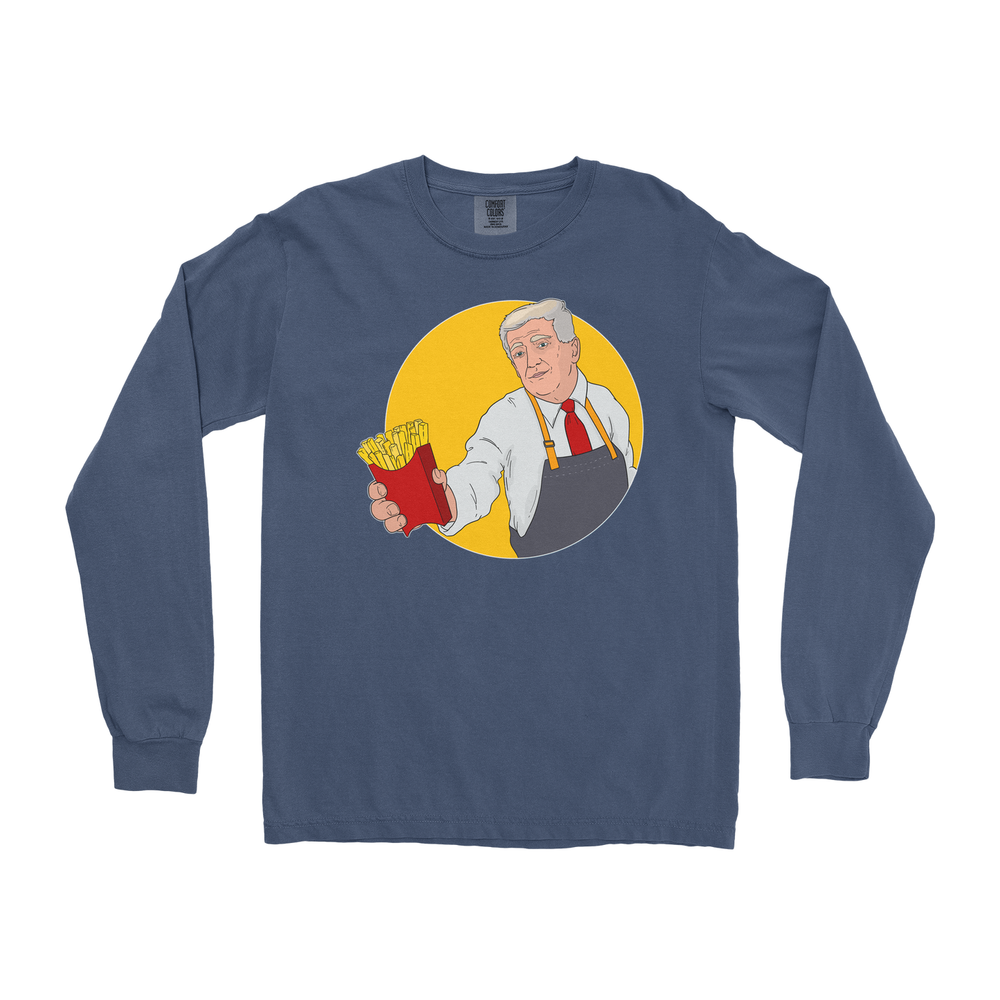 Comfort Colors Long Sleeve McTrump in Midnight