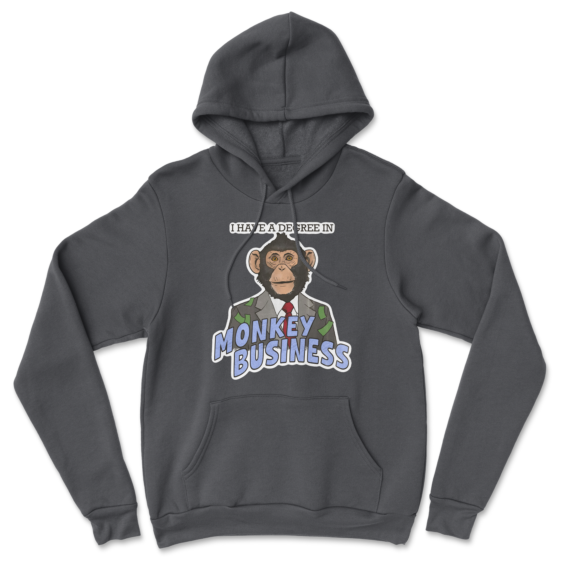 Heavy Blend Hoodie Monkey Business in Black