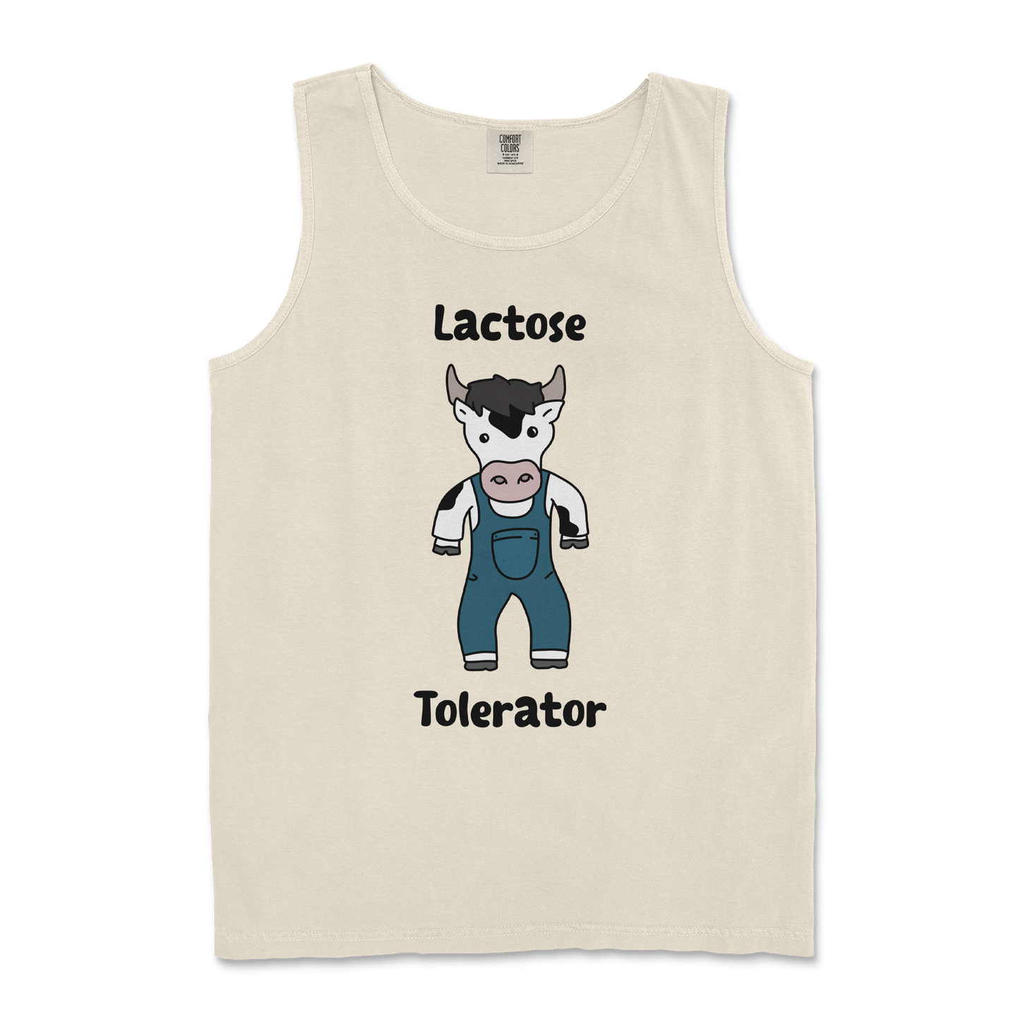 Comfort Colors Tank Top Lactose Tolerator in Ivory