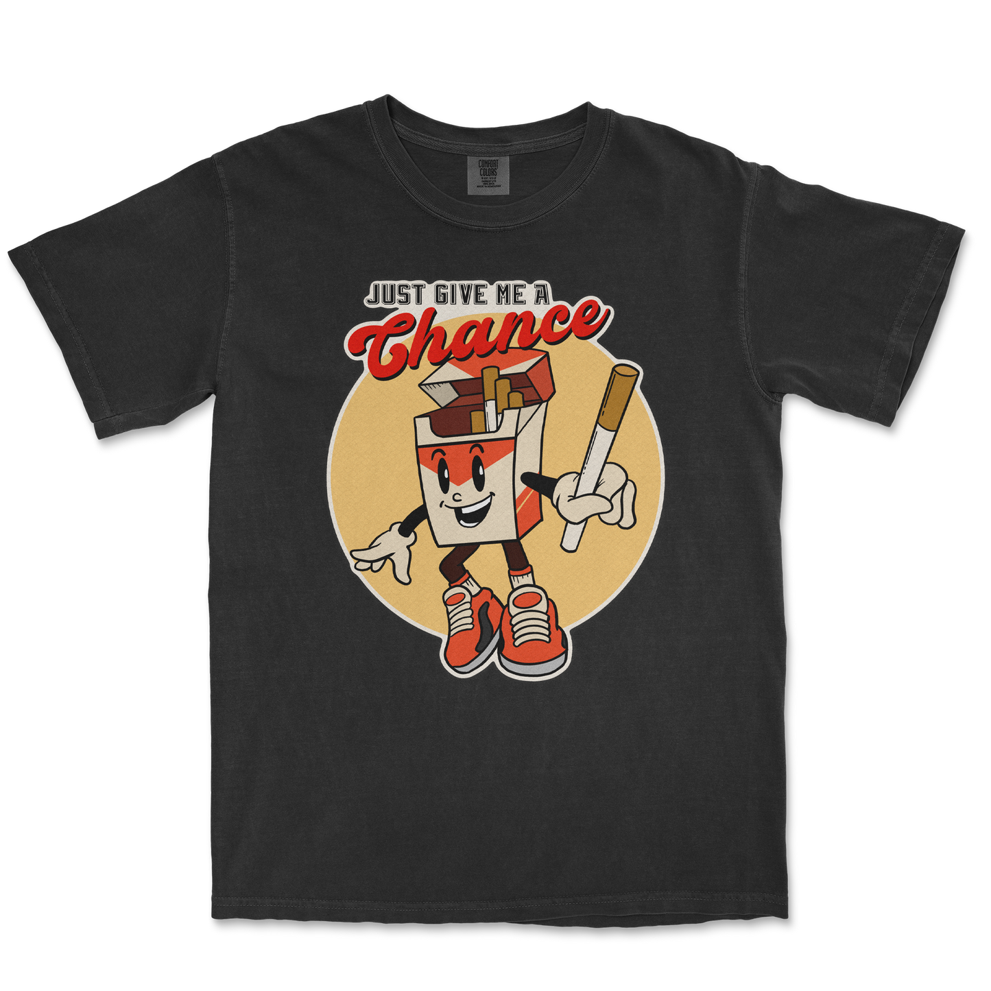 Comfort Colors T-Shirt Vintage Cigarette in Black
