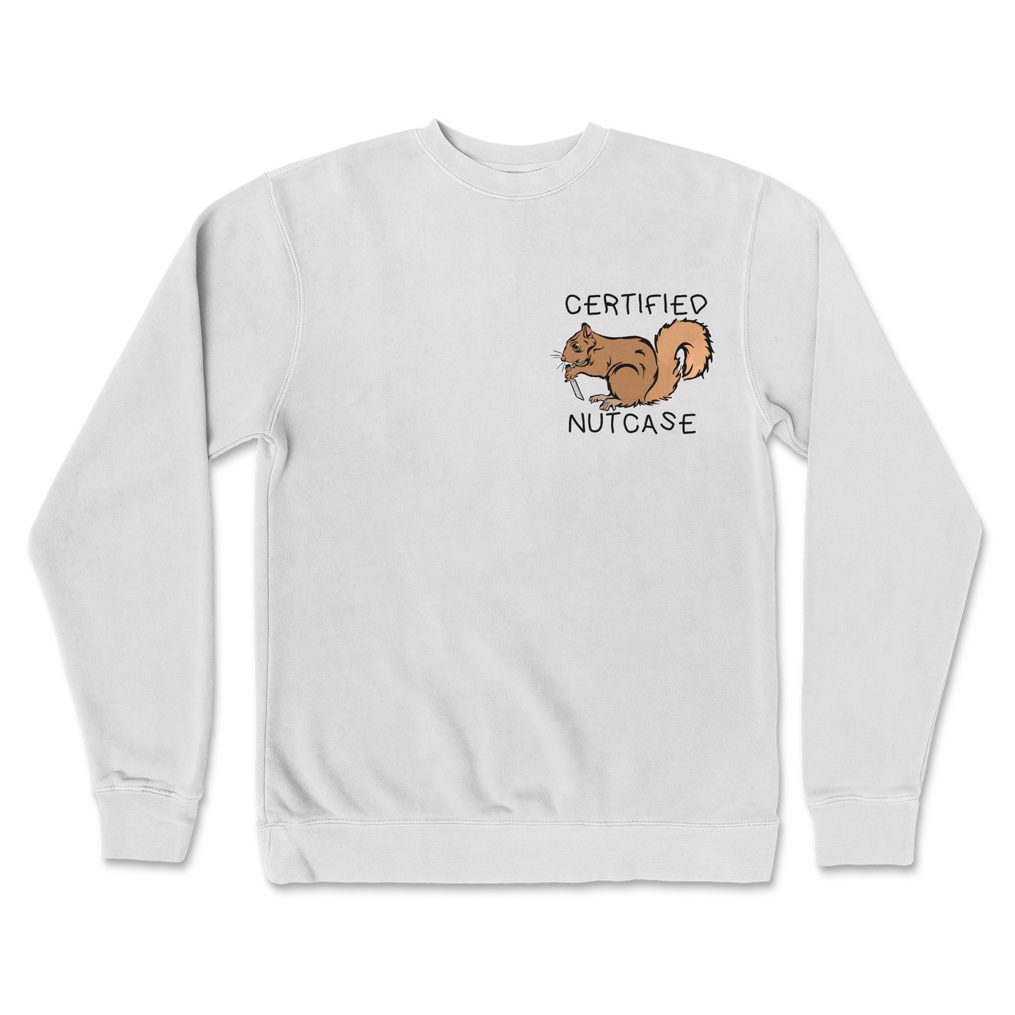 Independent Clothing Co. Crew Neck Nutcase in White