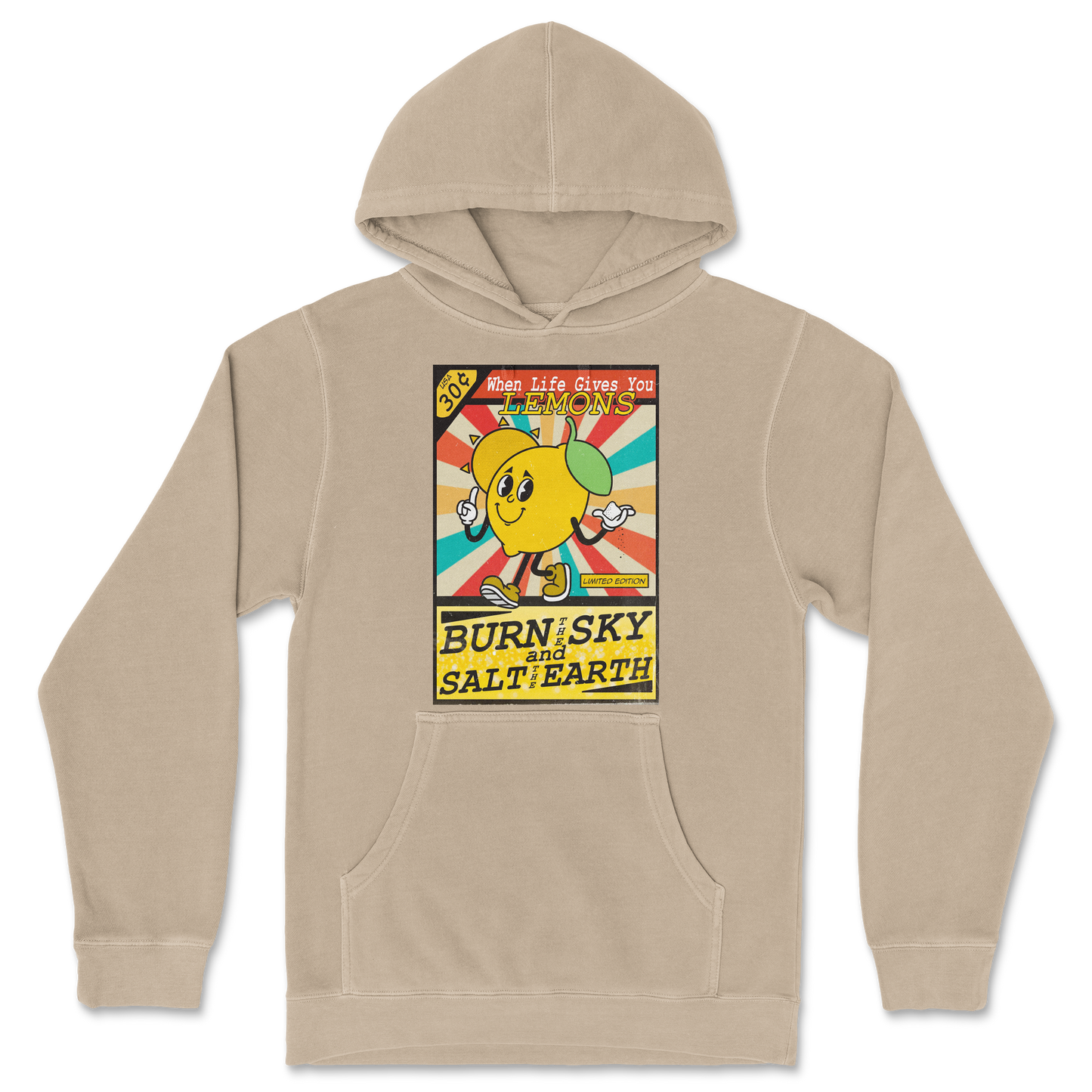 Independent Clothing Co. Hoodie Life Gives You Lemons in Sandstone