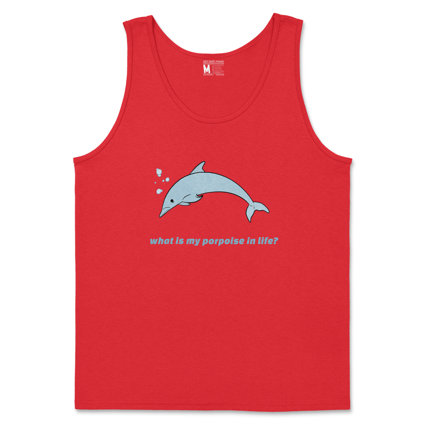 Gildan SoftStyle Tank Top Porpoise in Red