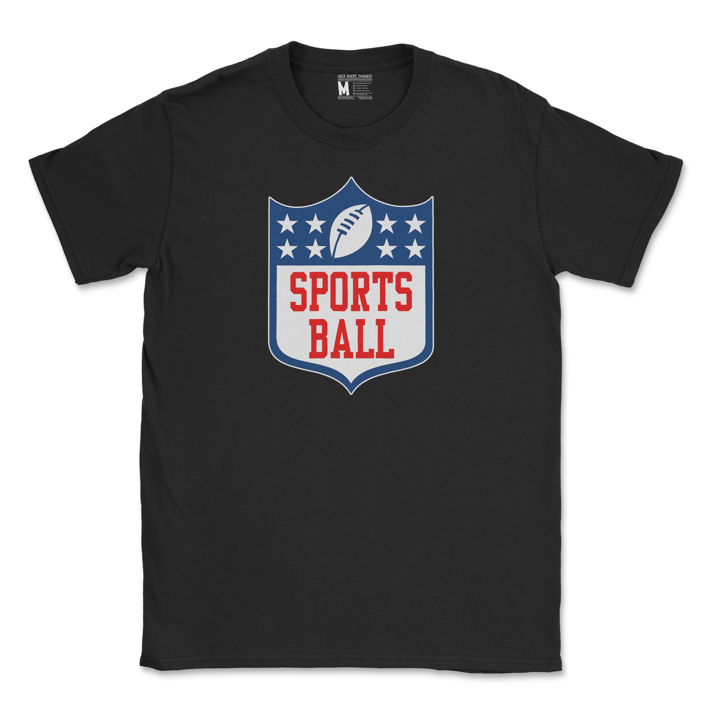 Gildan SoftStyle T-Shirt Sports Ball in Black