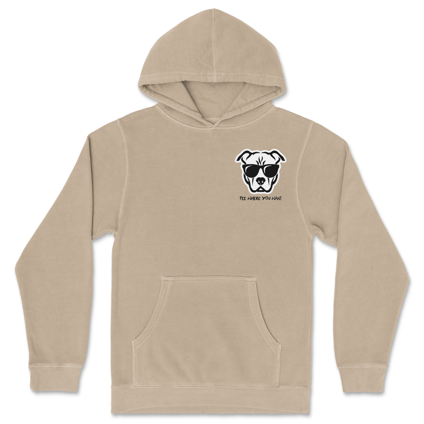 Independent Clothing Co. Hoodie Pee Where You Want in Sandstone