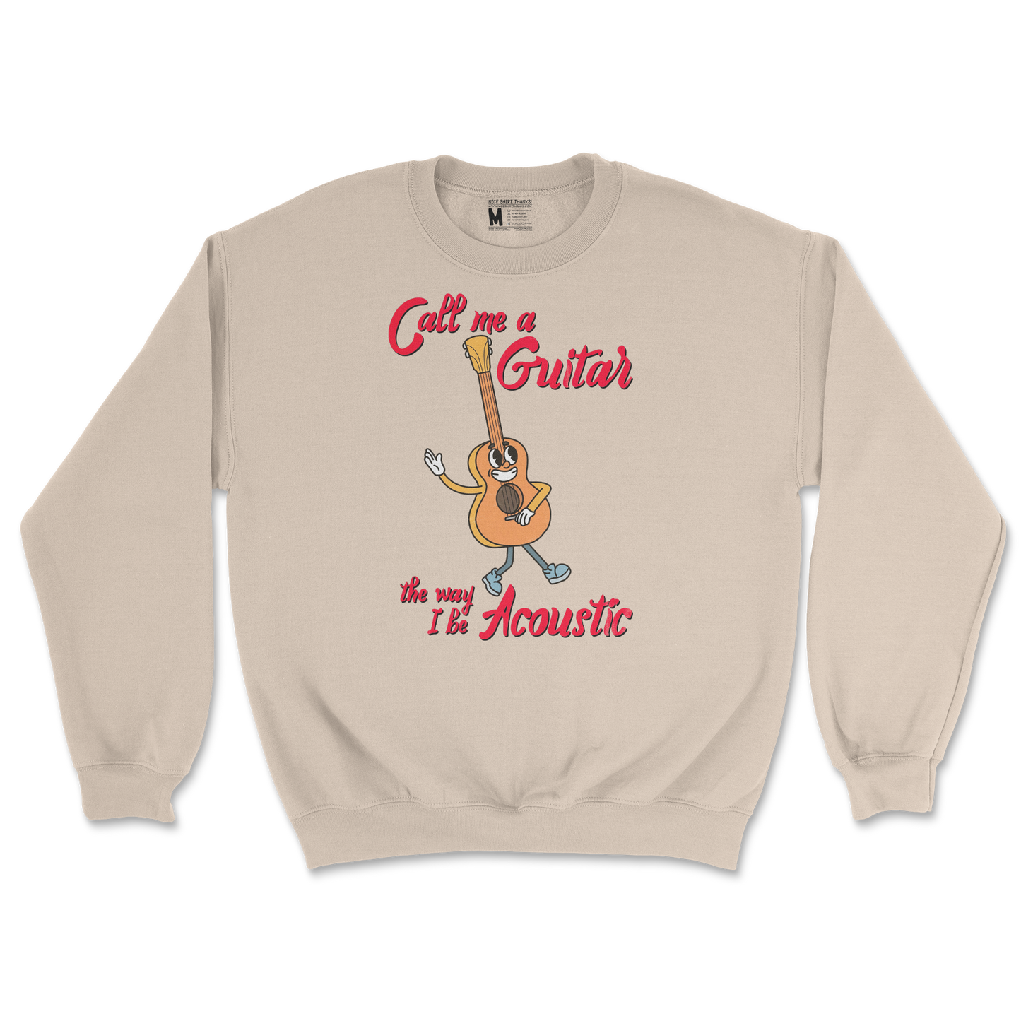 Gildan SoftStyle Crew Neck I Do Be Acoustic in Sand