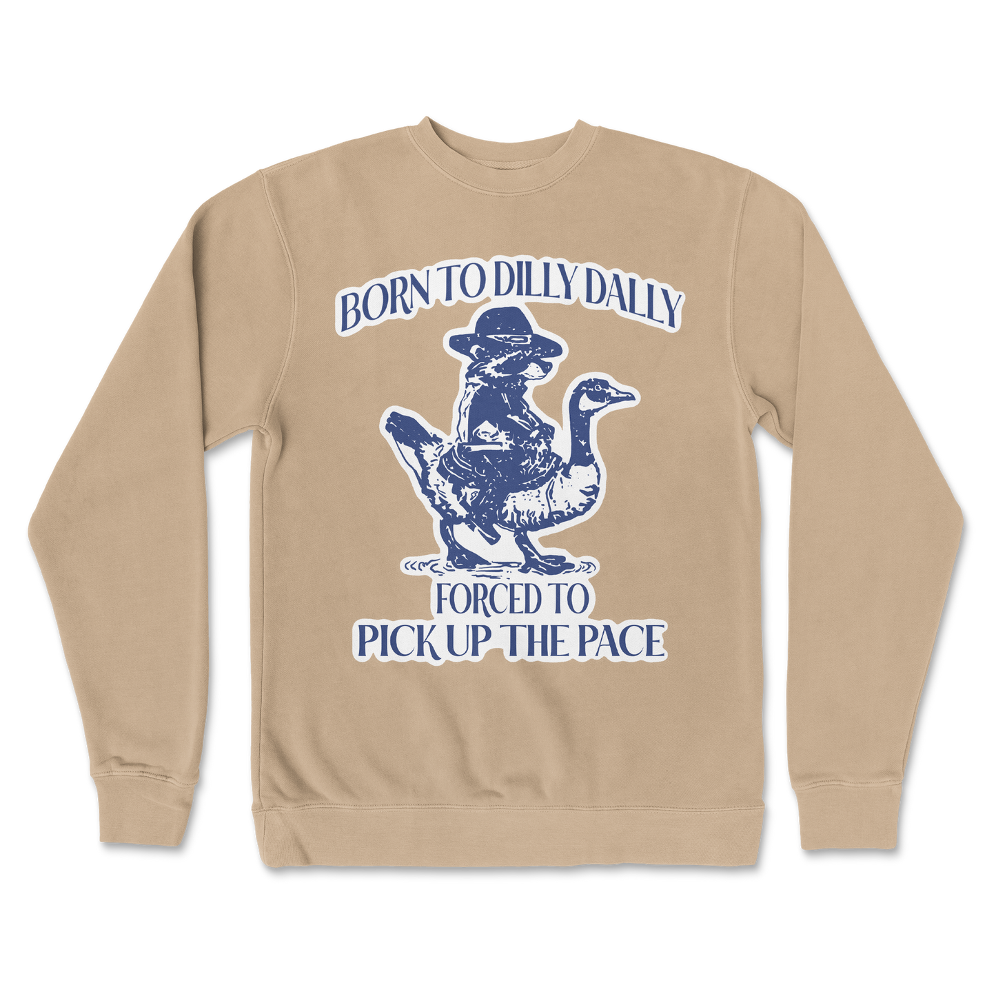 Independent Clothing Co. Crew Neck Dilly Dally in Sandstone