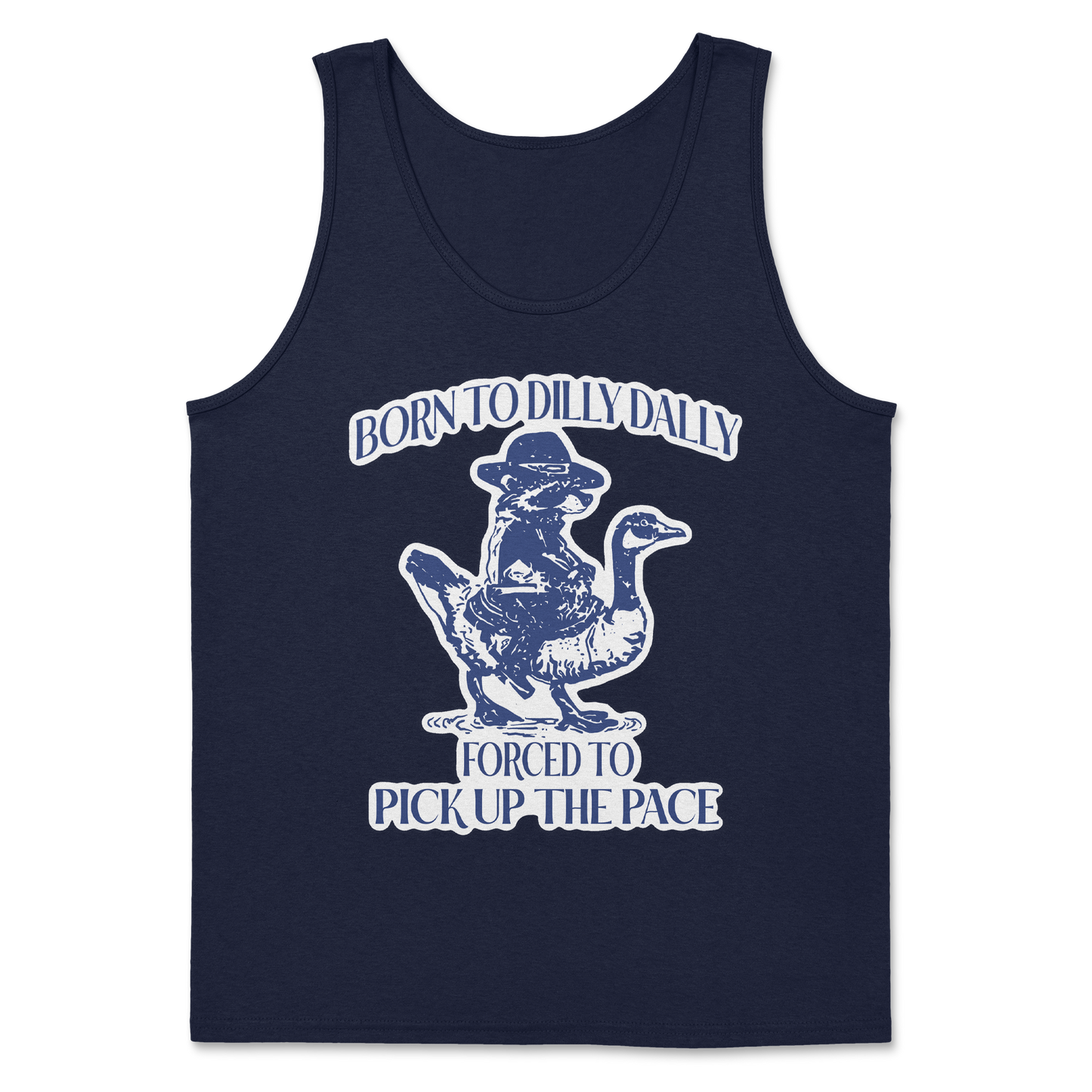Heavy Blend Tank Top Dilly Dally in Navy