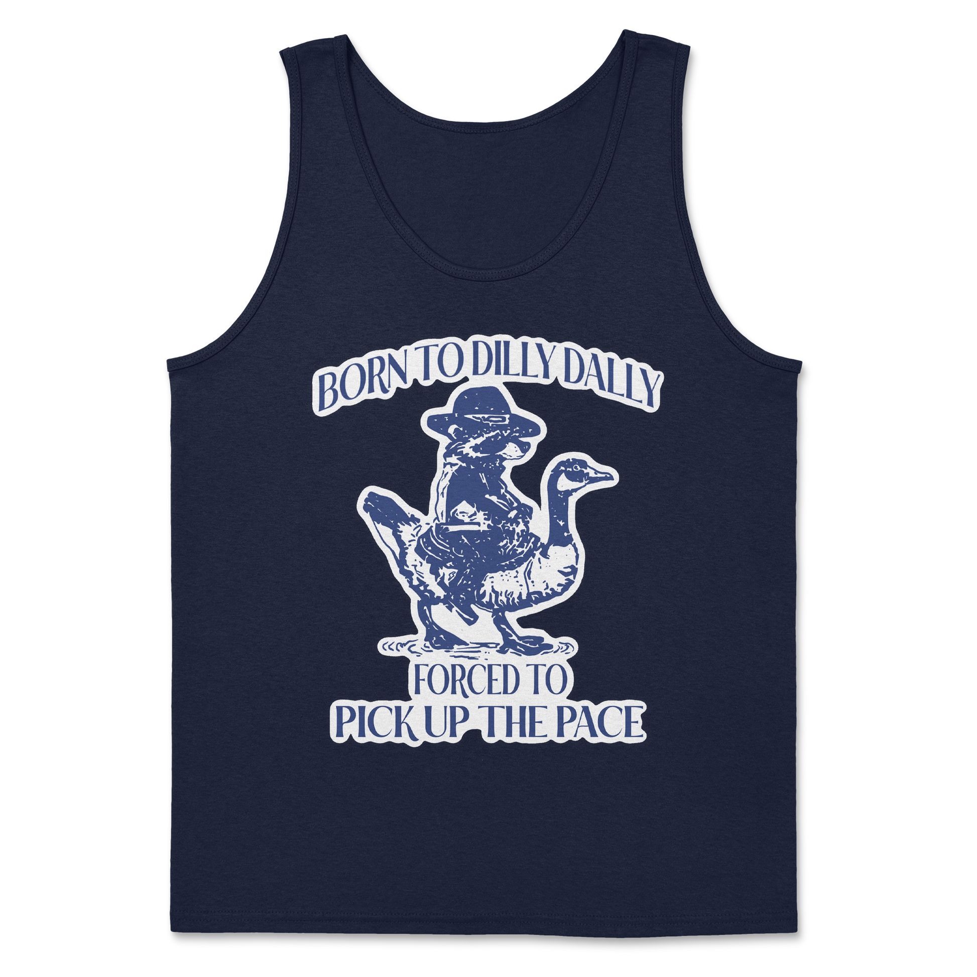 Heavy Blend Tank Top Dilly Dally  in Navy