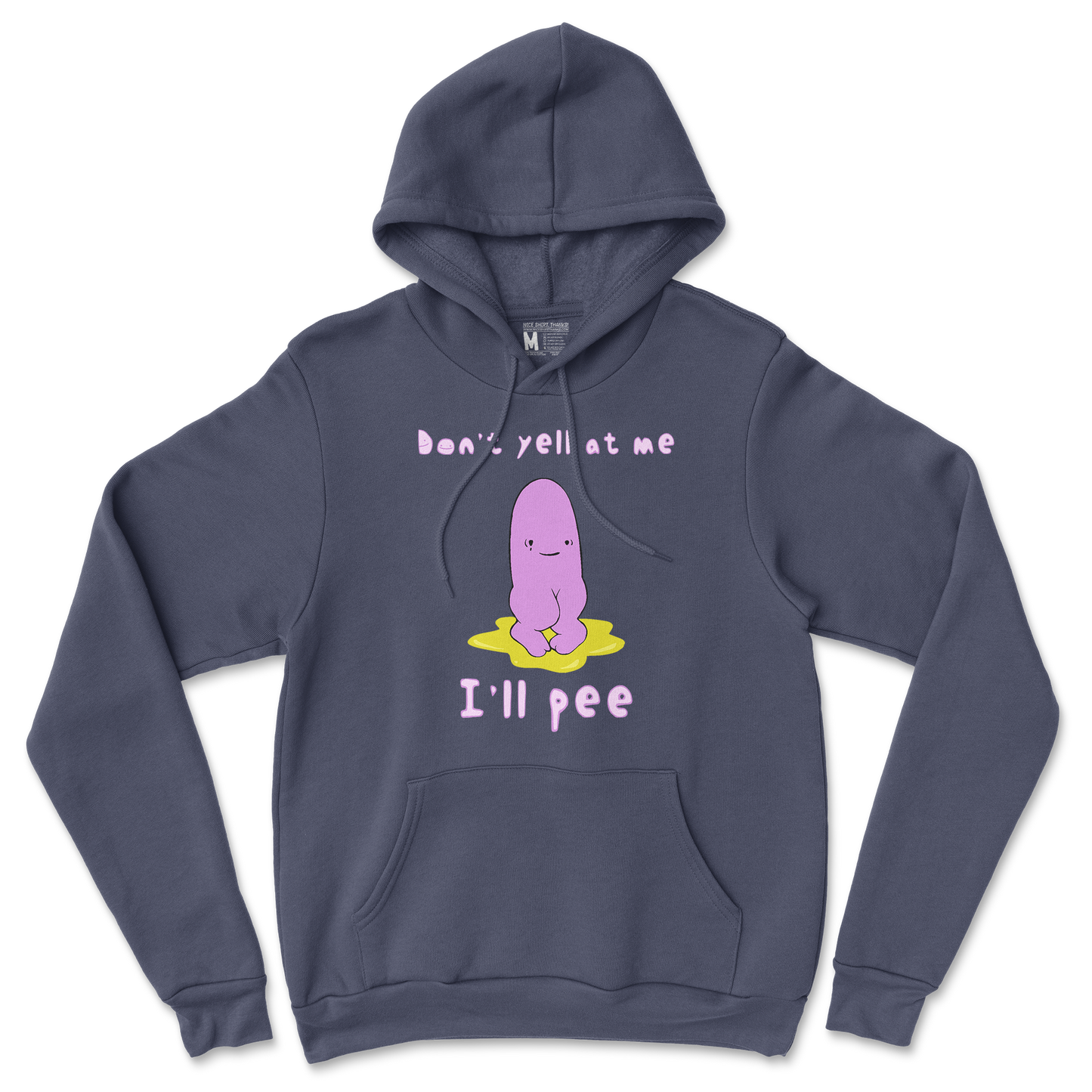 Gildan SoftStyle Hoodie Dont Yell 2 in Navy