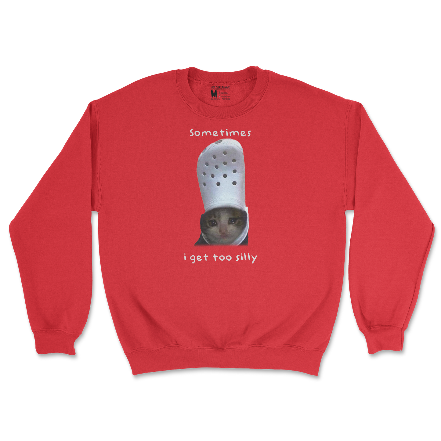 Gildan SoftStyle Crew Neck Got Too Silly in Red