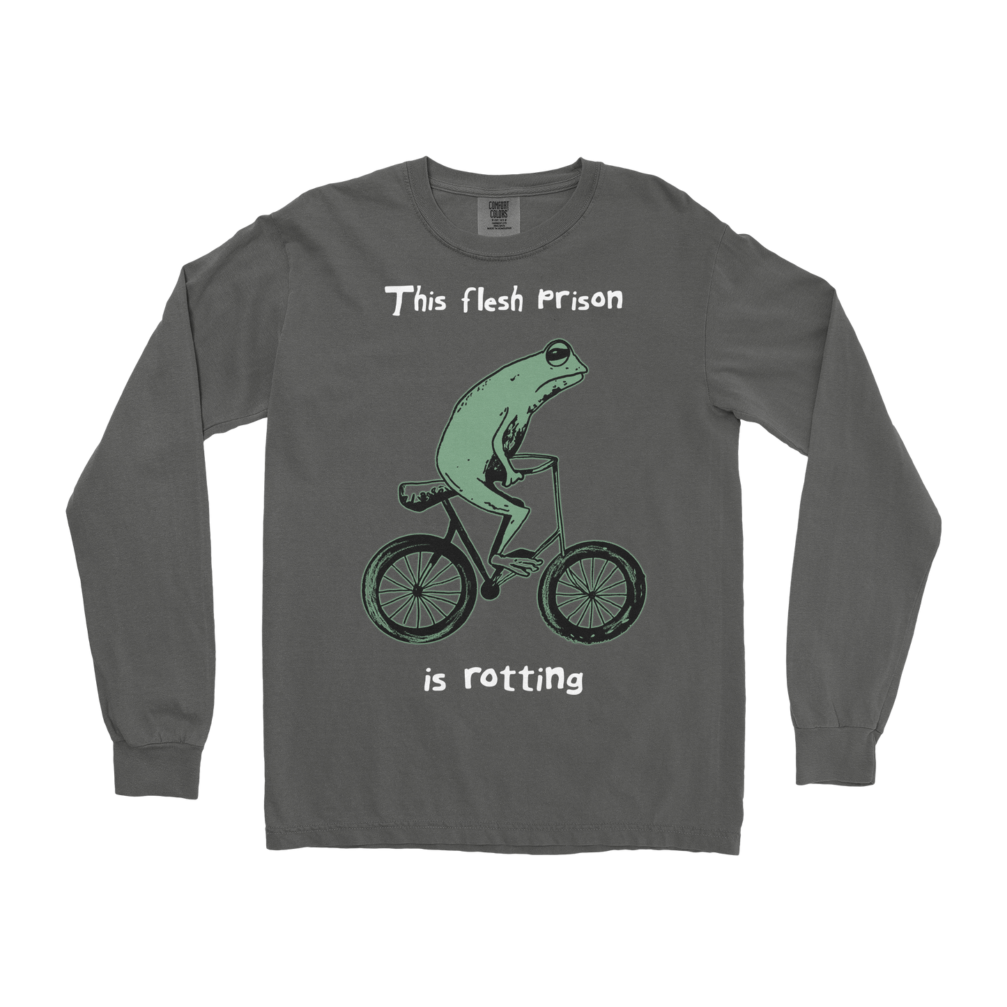 Comfort Colors Long Sleeve Flesh Prison in Pepper