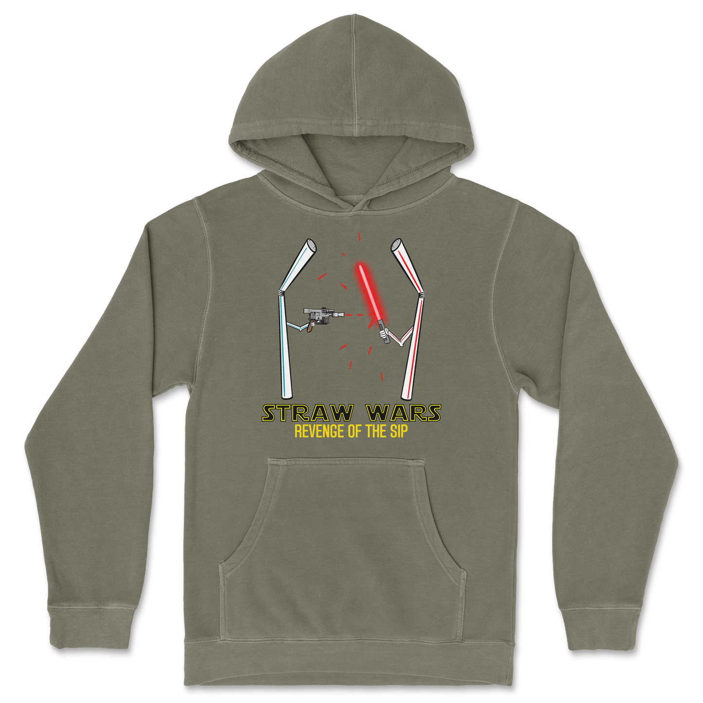 Independent Clothing Co. Hoodie Straw Wars in Olive