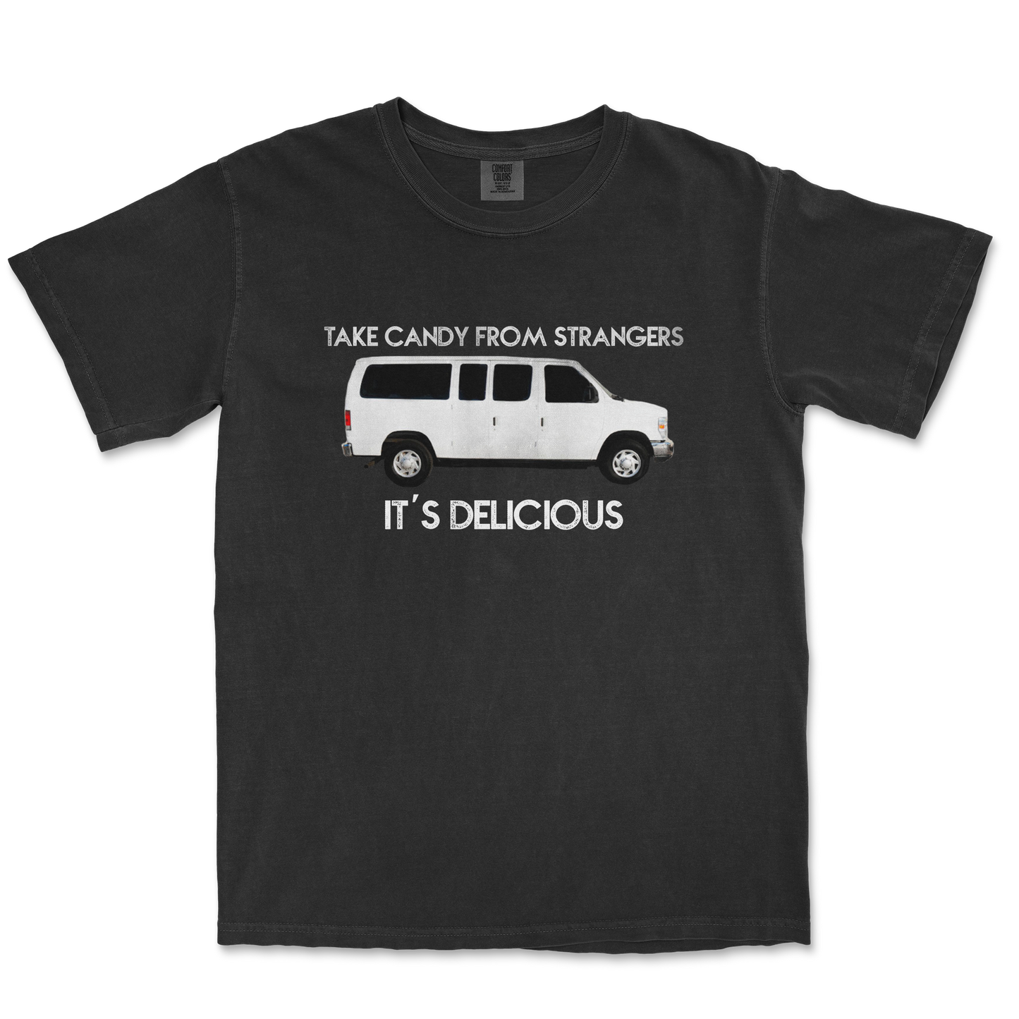 Comfort Colors T-Shirt Stranger Danger in Black