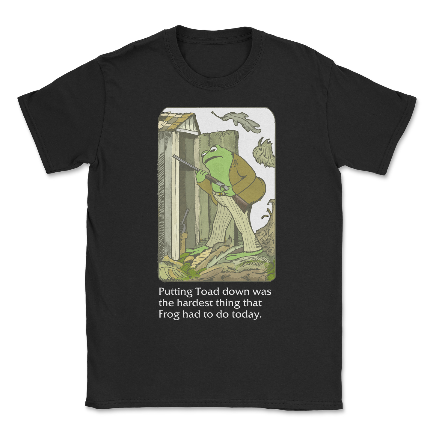 The Nice Shirt T-Shirt Frog and Toad in Black