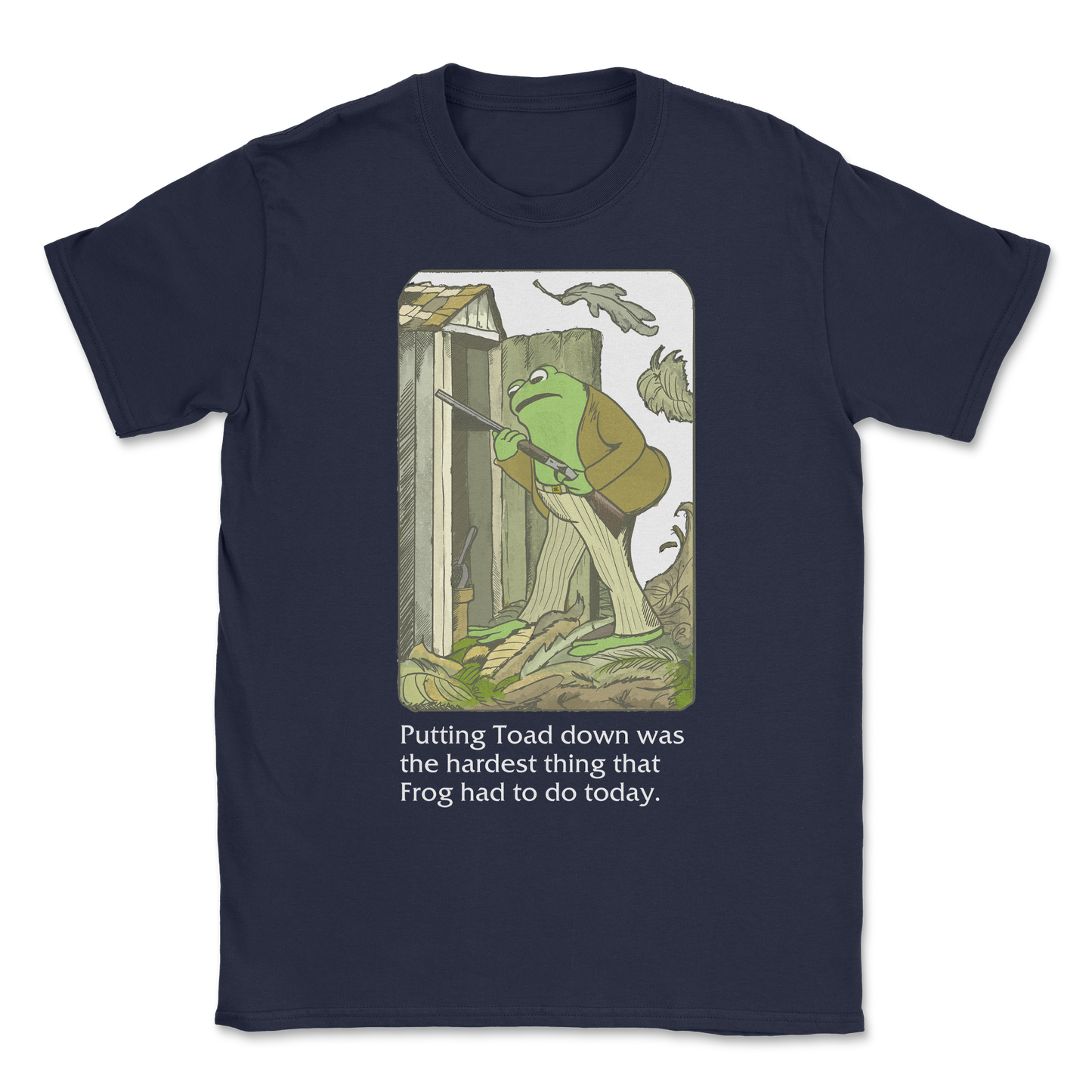 The Nice Shirt T-Shirt Frog and Toad in Navy