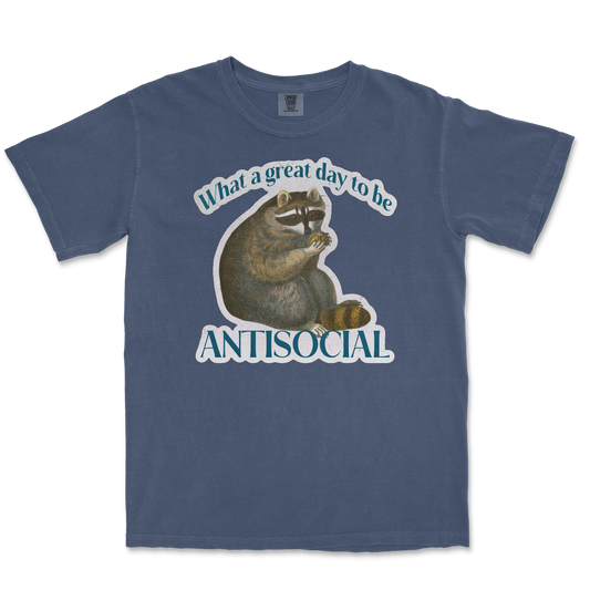 Comfort Colors T-Shirt Antisocial in Midnight
