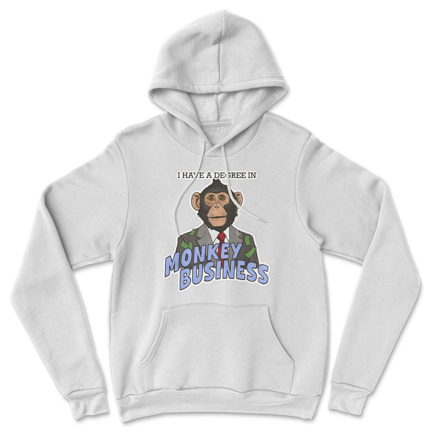 Heavy Blend Hoodie Monkey Business in White