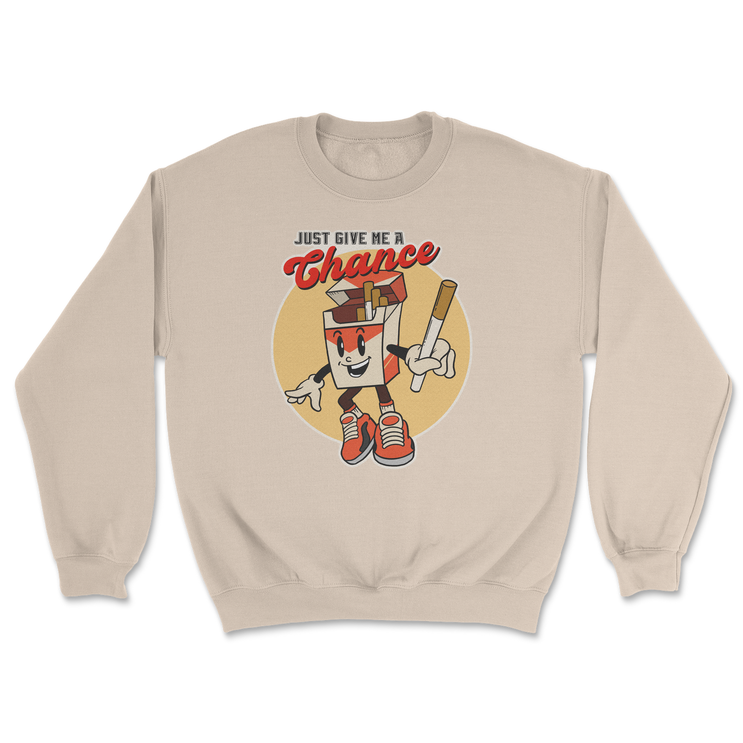 Heavy Blend Crew Neck Vintage Cigarette in Sand