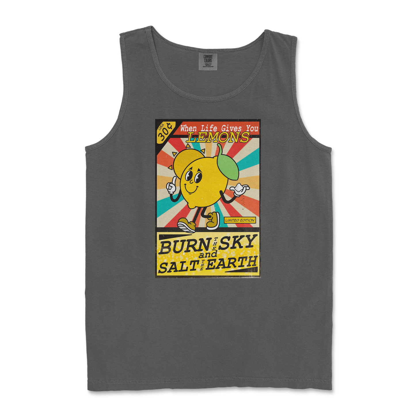 Comfort Colors Tank Top Life Gives You Lemons in Pepper