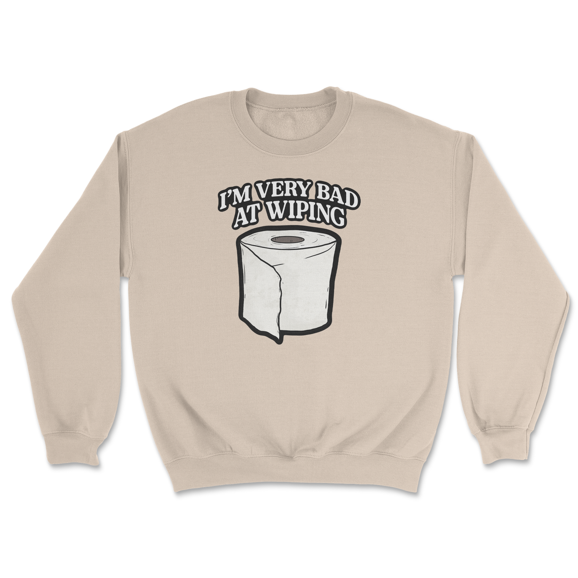 Heavy Blend Crew Neck Bad Wiper in Sand