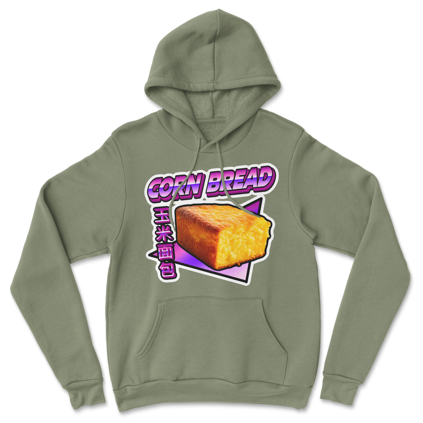 The Nice Shirt Hoodie Corn Bread in Military-Green