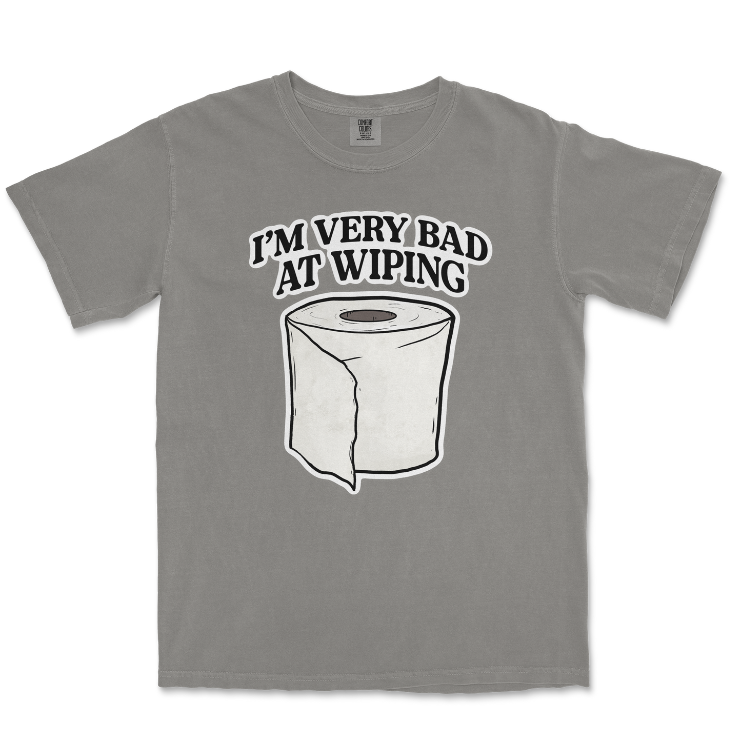Comfort Colors T-Shirt Bad Wiper in Grey
