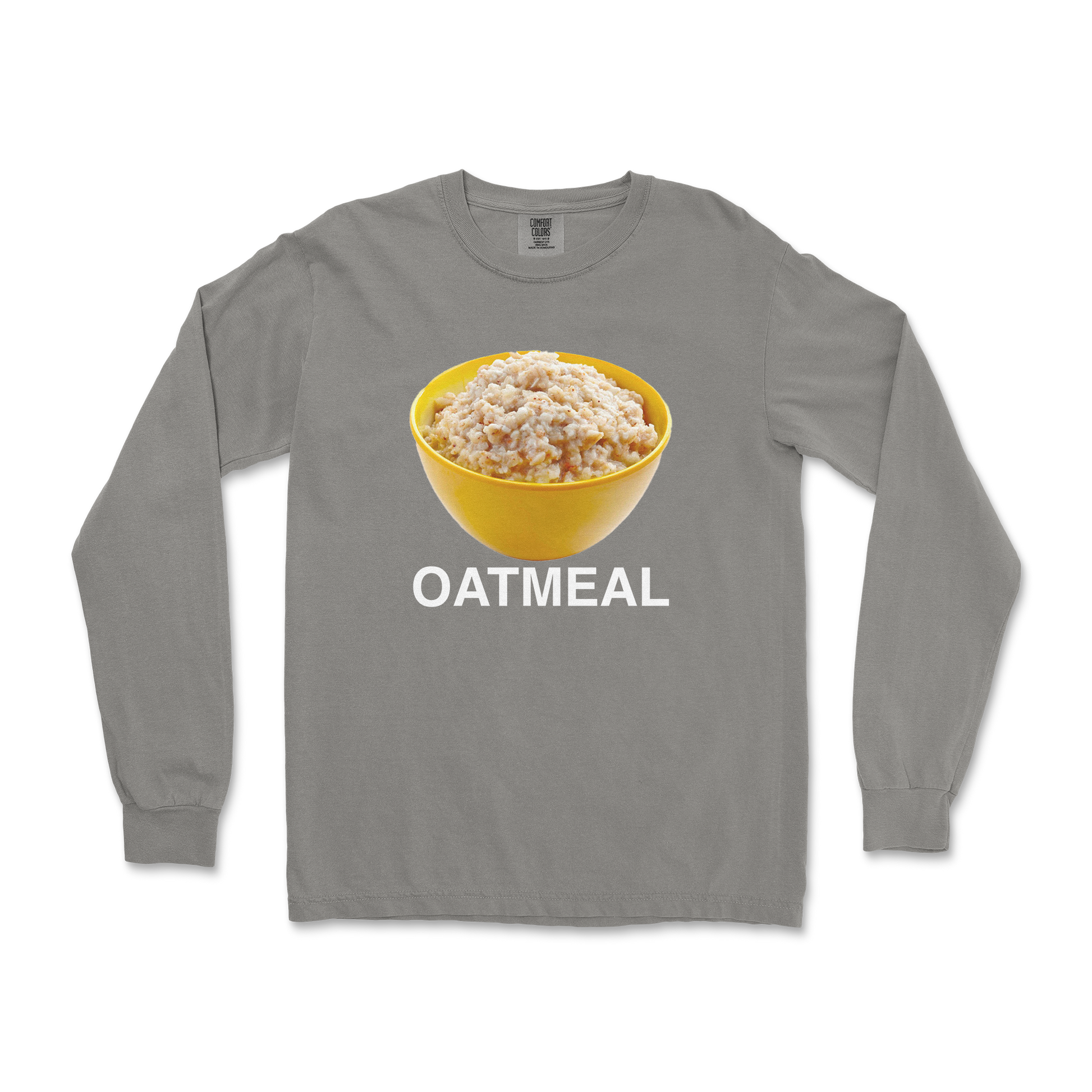 Comfort Colors Long Sleeve Oatmeal in Grey