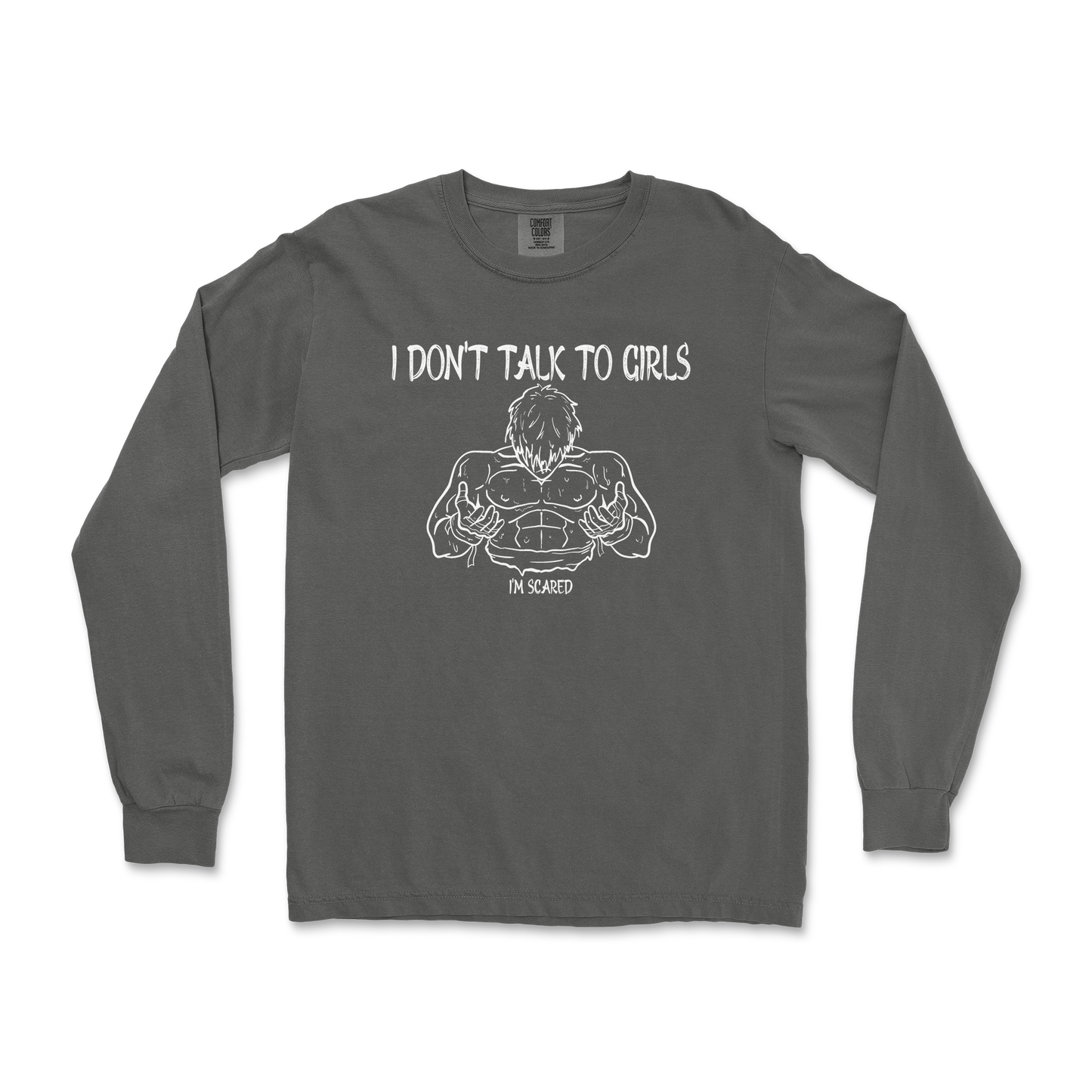 Comfort Colors Long Sleeve Gym Shirt in Pepper