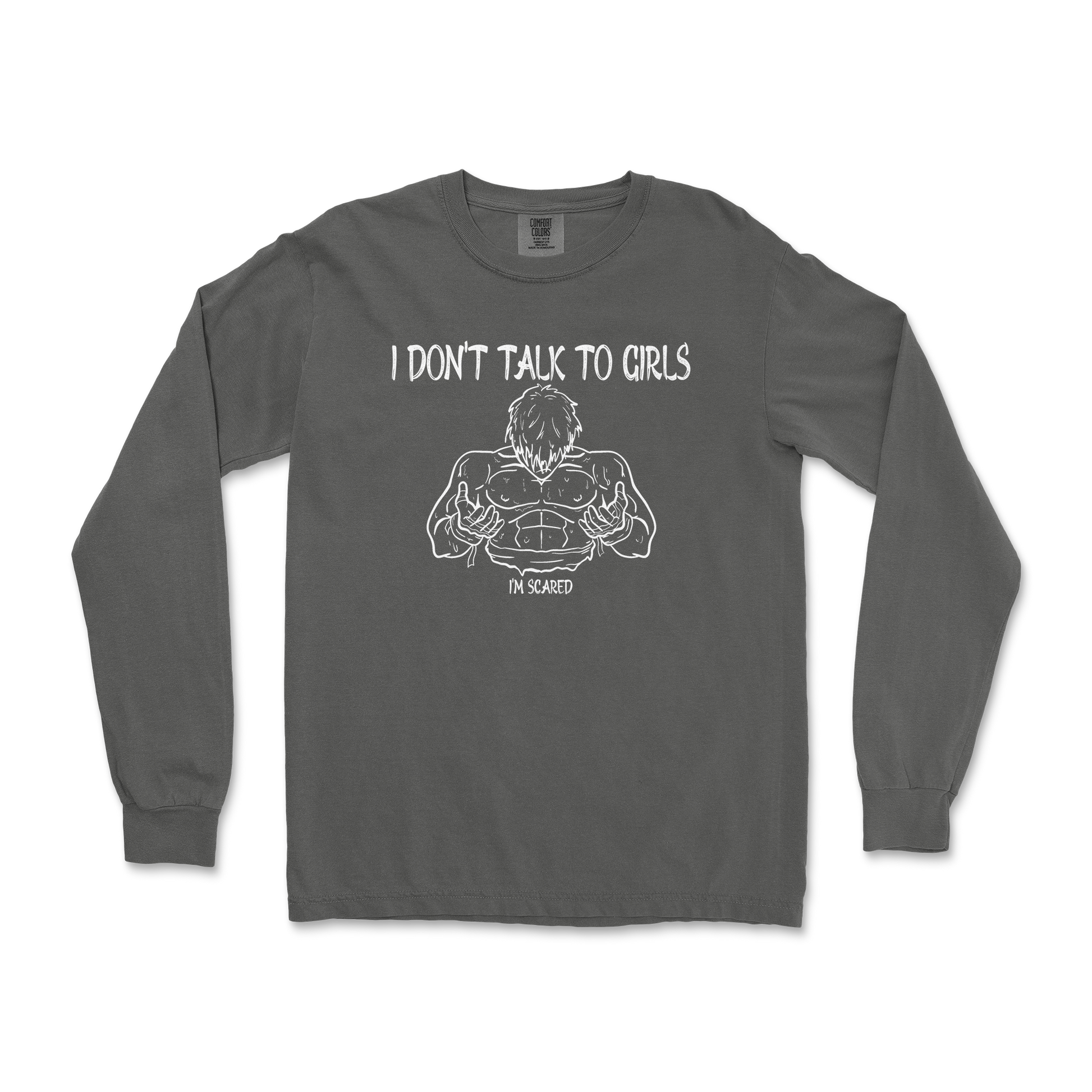 Comfort Colors Long Sleeve Gym Shirt in Pepper