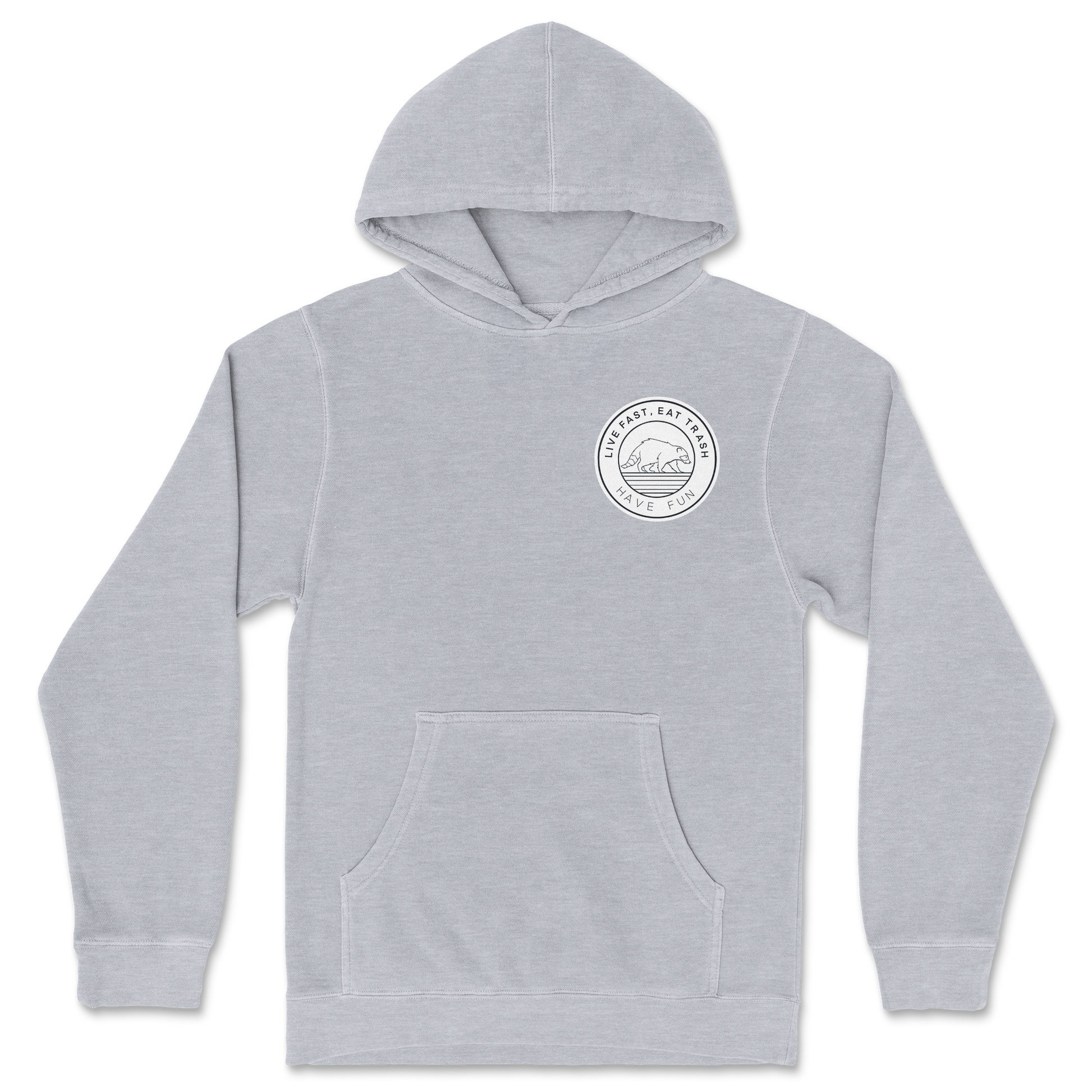 Independent Clothing Co. Hoodie Raccoon Logo  in Grey-Heather