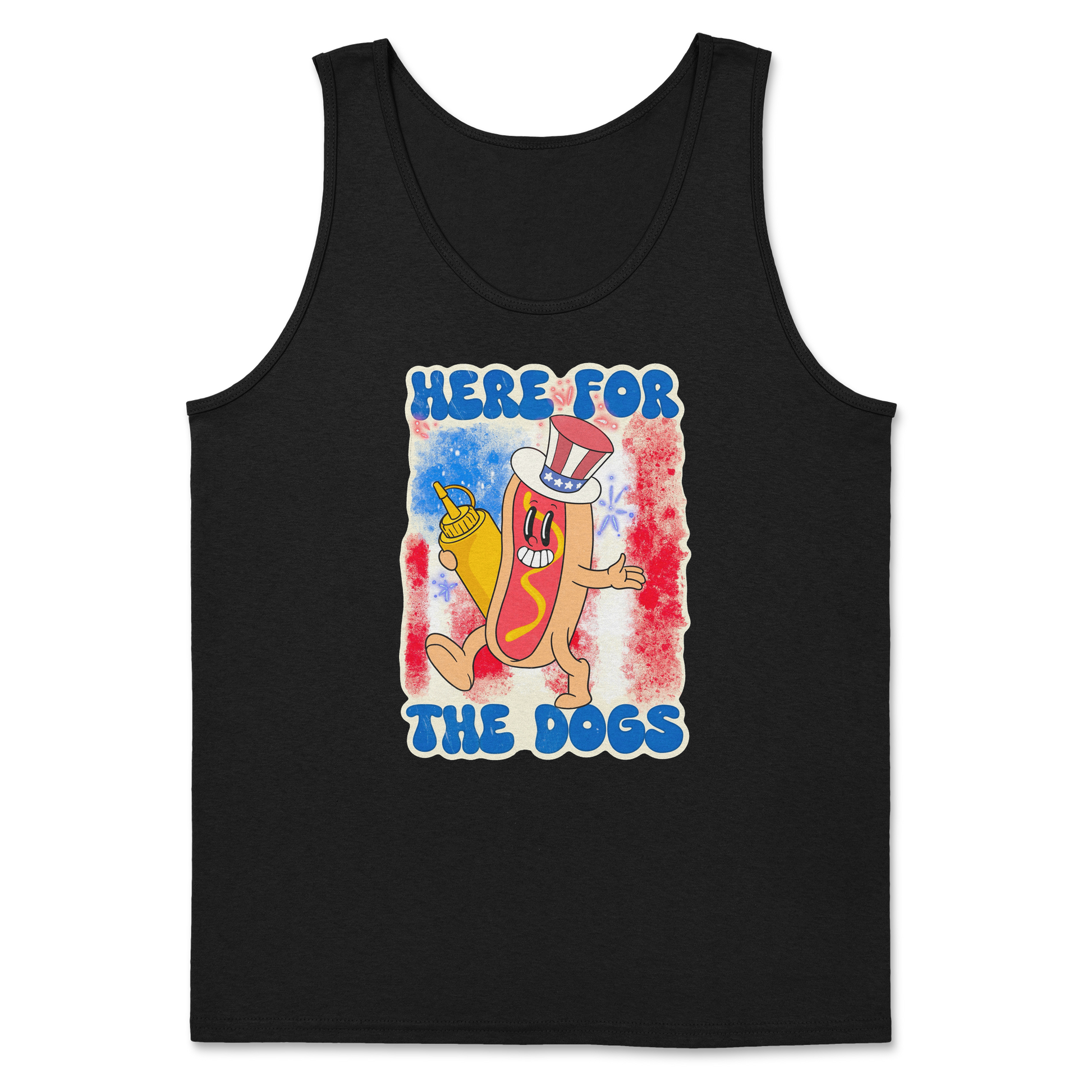 Heavy Blend Tank Top Hot Dog in Black