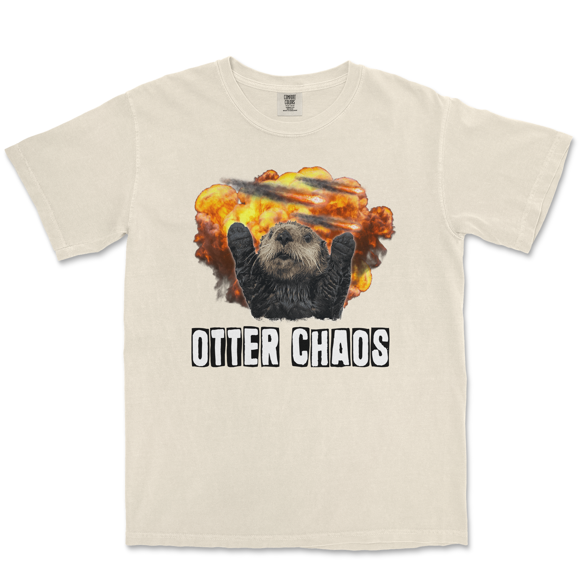 Comfort Colors T-Shirt Otter Chaos in Ivory