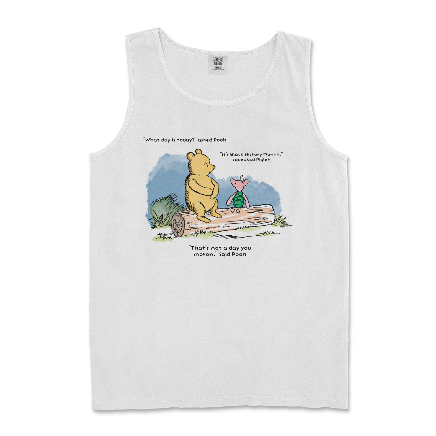 Comfort Colors Tank Top Winnie the Pooh in White