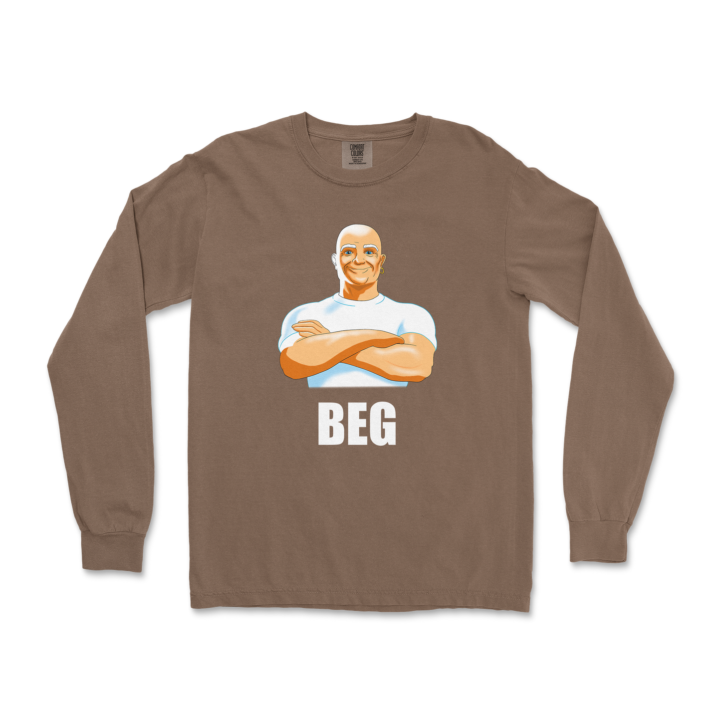 Comfort Colors Long Sleeve Beg in Espresso