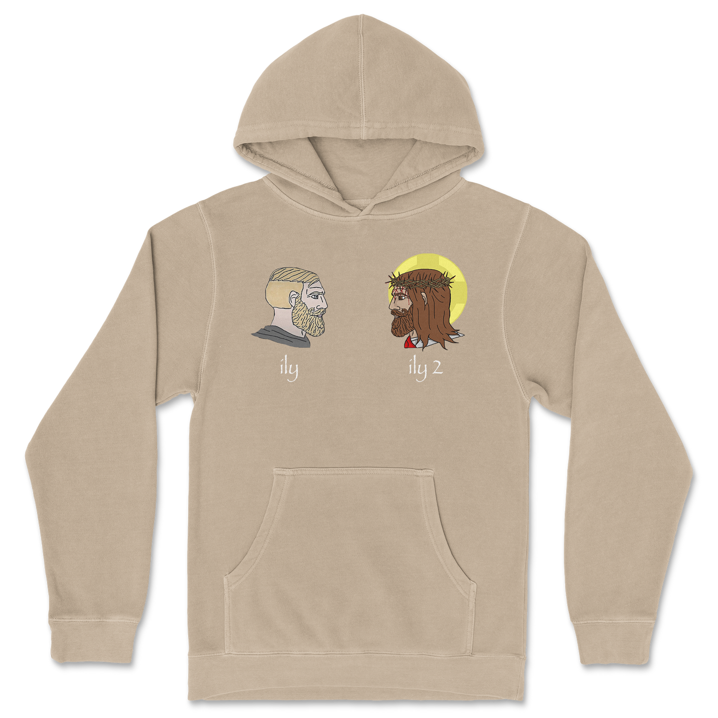 Independent Clothing Co. Hoodie ILY in Sandstone