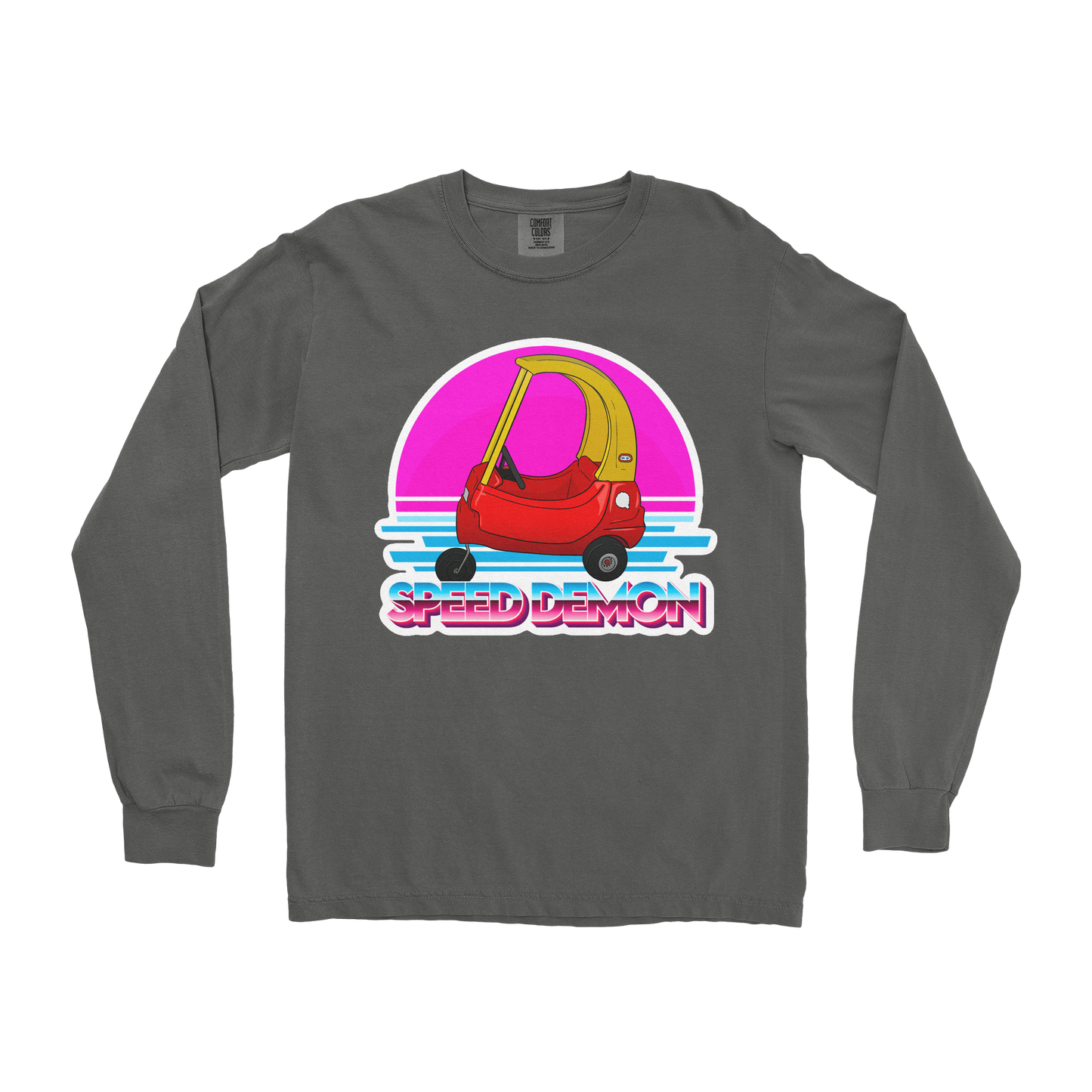 Comfort Colors Long Sleeve Speed Demon in Pepper