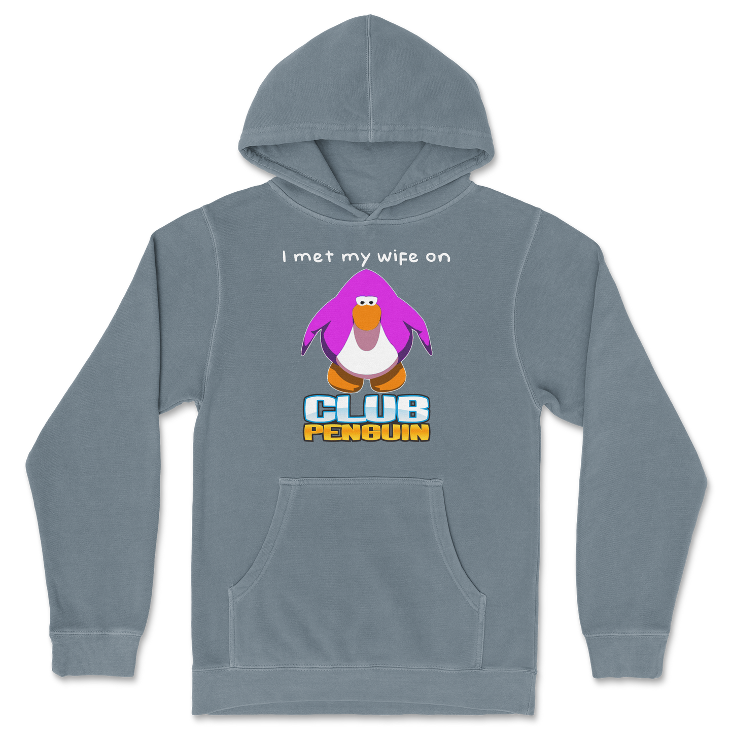 Independent Clothing Co. Hoodie Club Penguin Wife in Blue-Magic