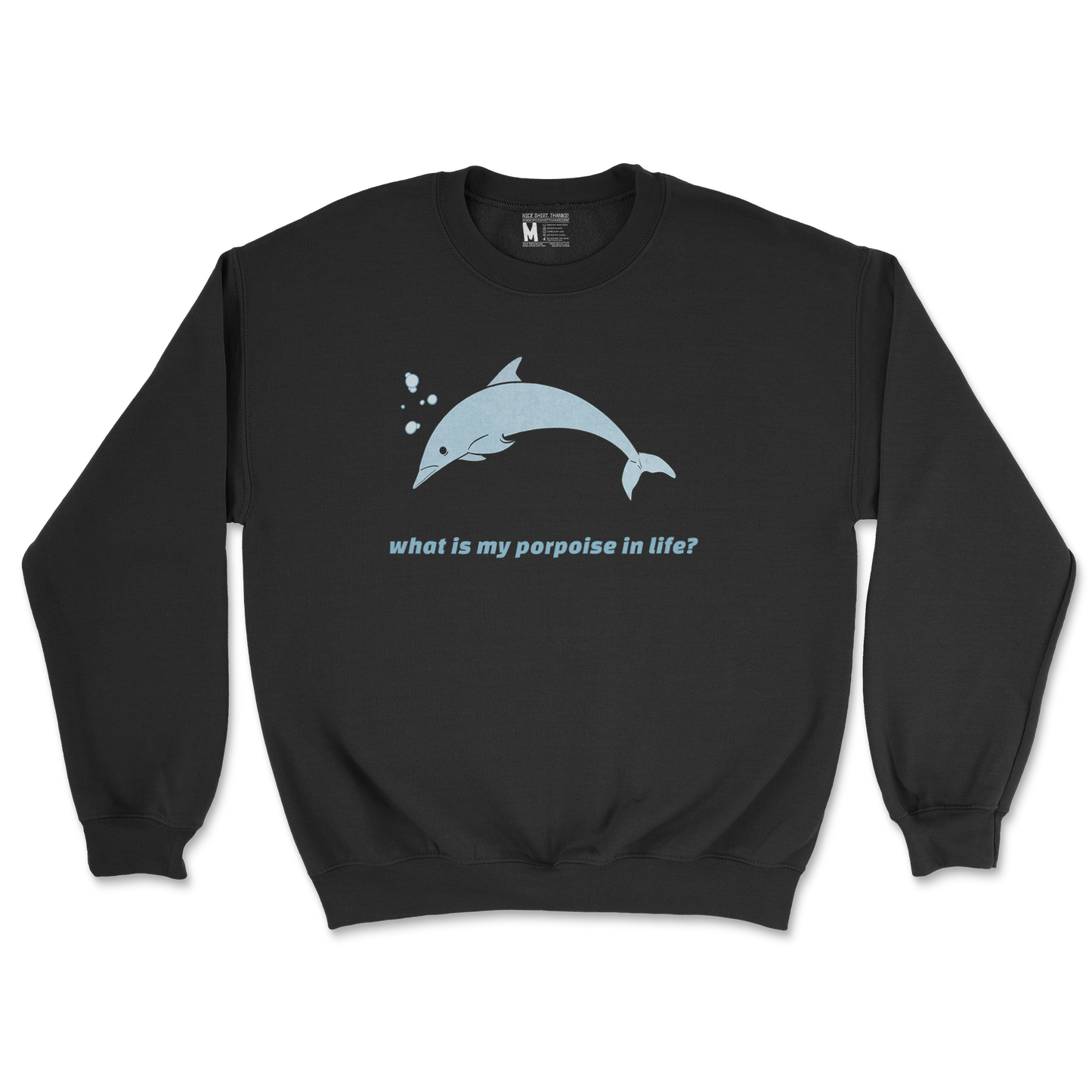 Gildan SoftStyle Crew Neck Porpoise in Black