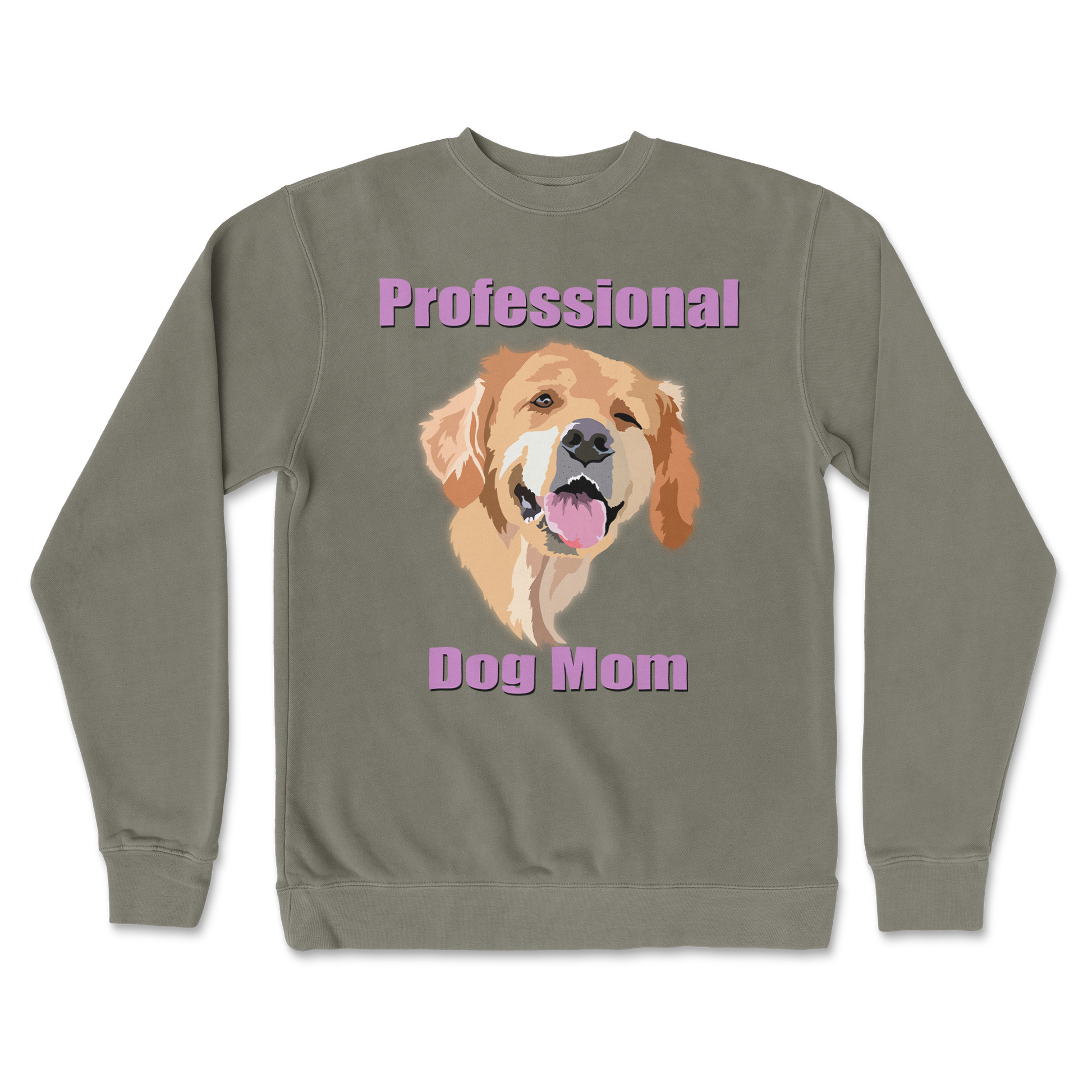 Independent Clothing Co. Crew Neck Dog Mom in Army