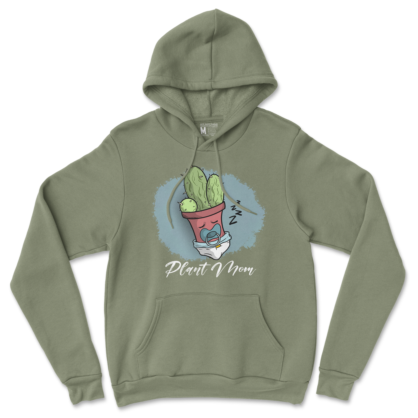 Gildan SoftStyle Hoodie Plant Mom 2 in Military Green