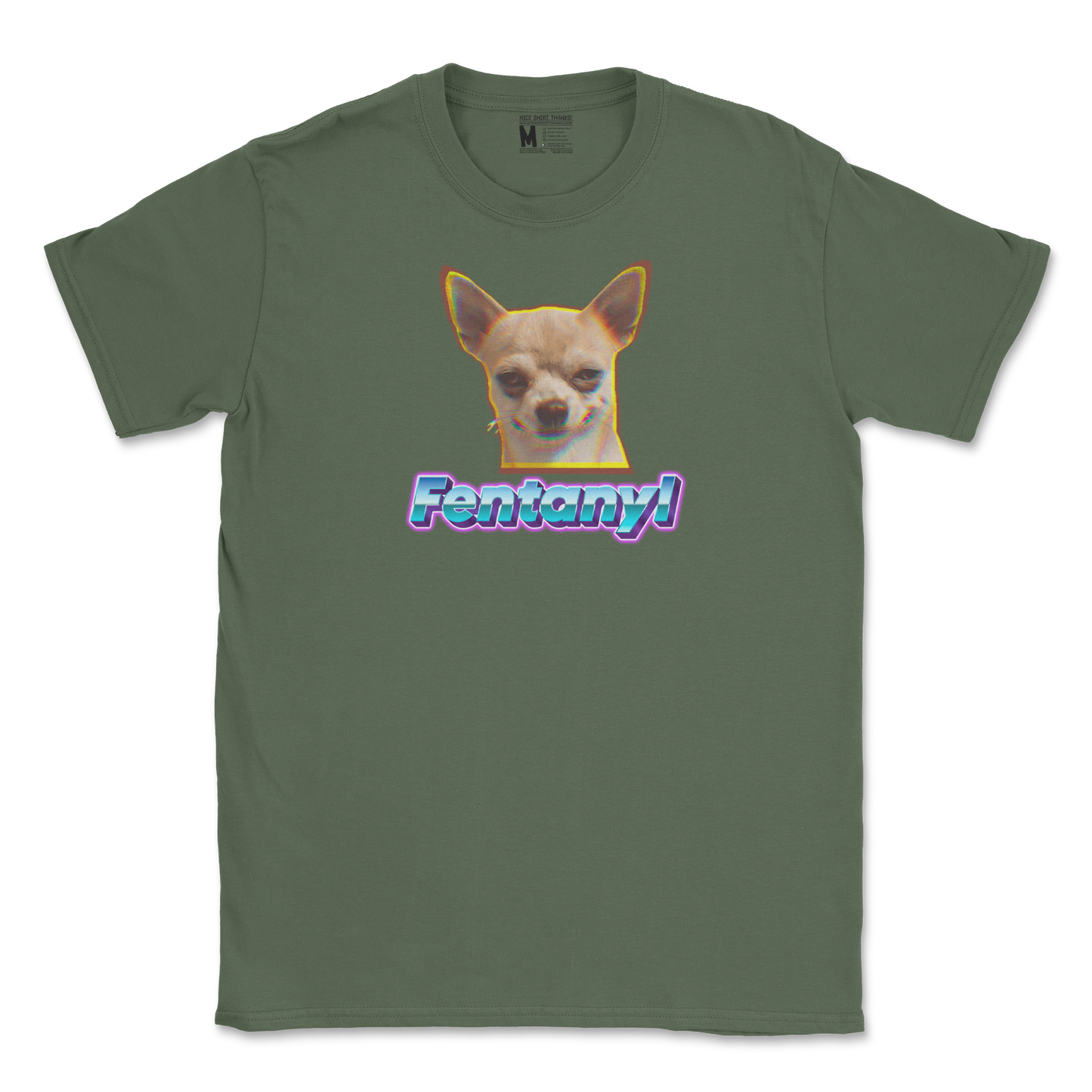 Gildan SoftStyle T-Shirt Fent in Military-Green