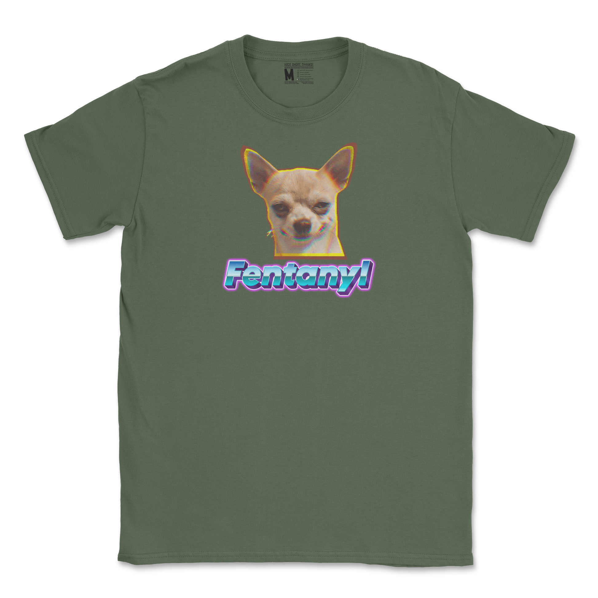 Gildan SoftStyle T-Shirt Fent in Military-Green