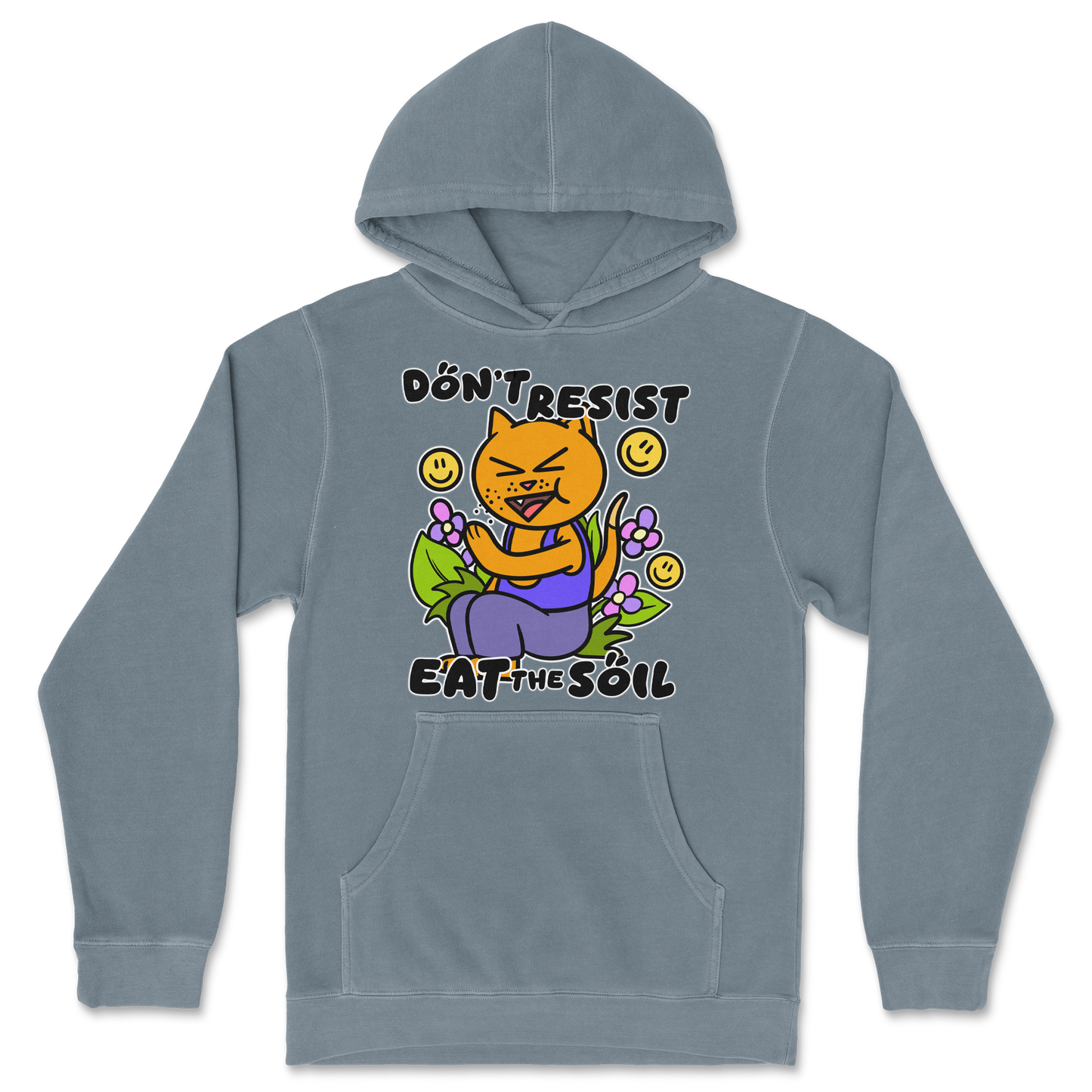 Independent Clothing Co. Hoodie Eat The Soil in Blue-Magic