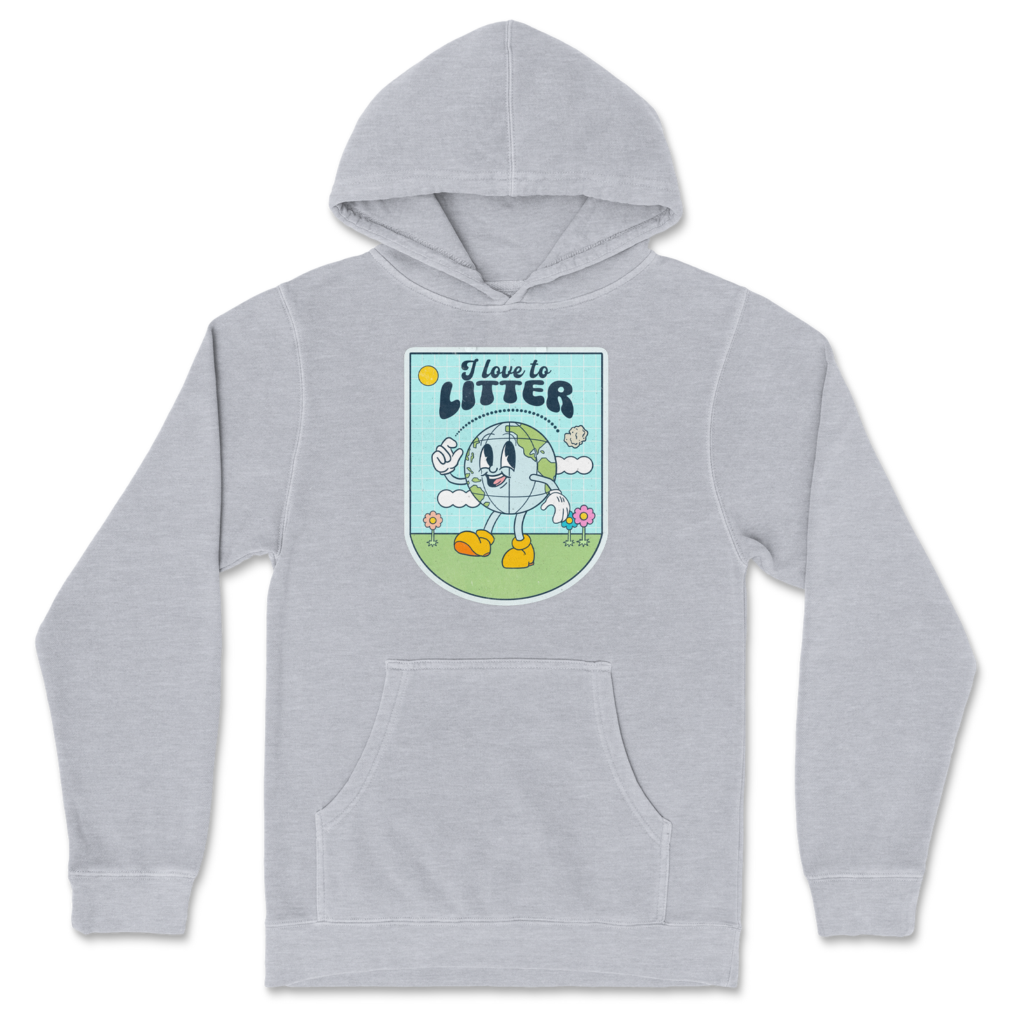 Independent Clothing Co. Hoodie Earth Day in Grey Heather