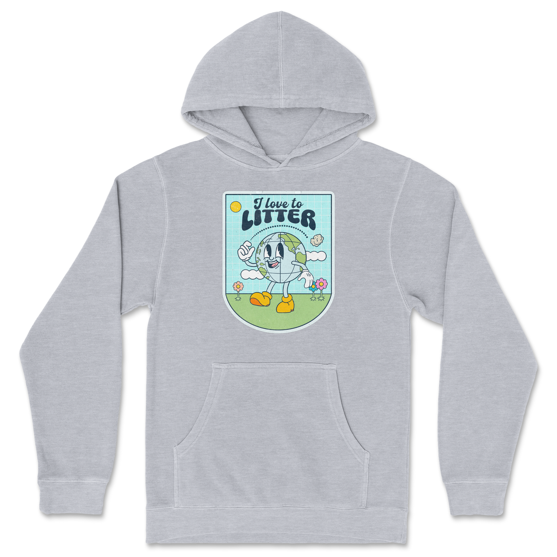 Independent Clothing Co. Hoodie Earth Day in Grey Heather