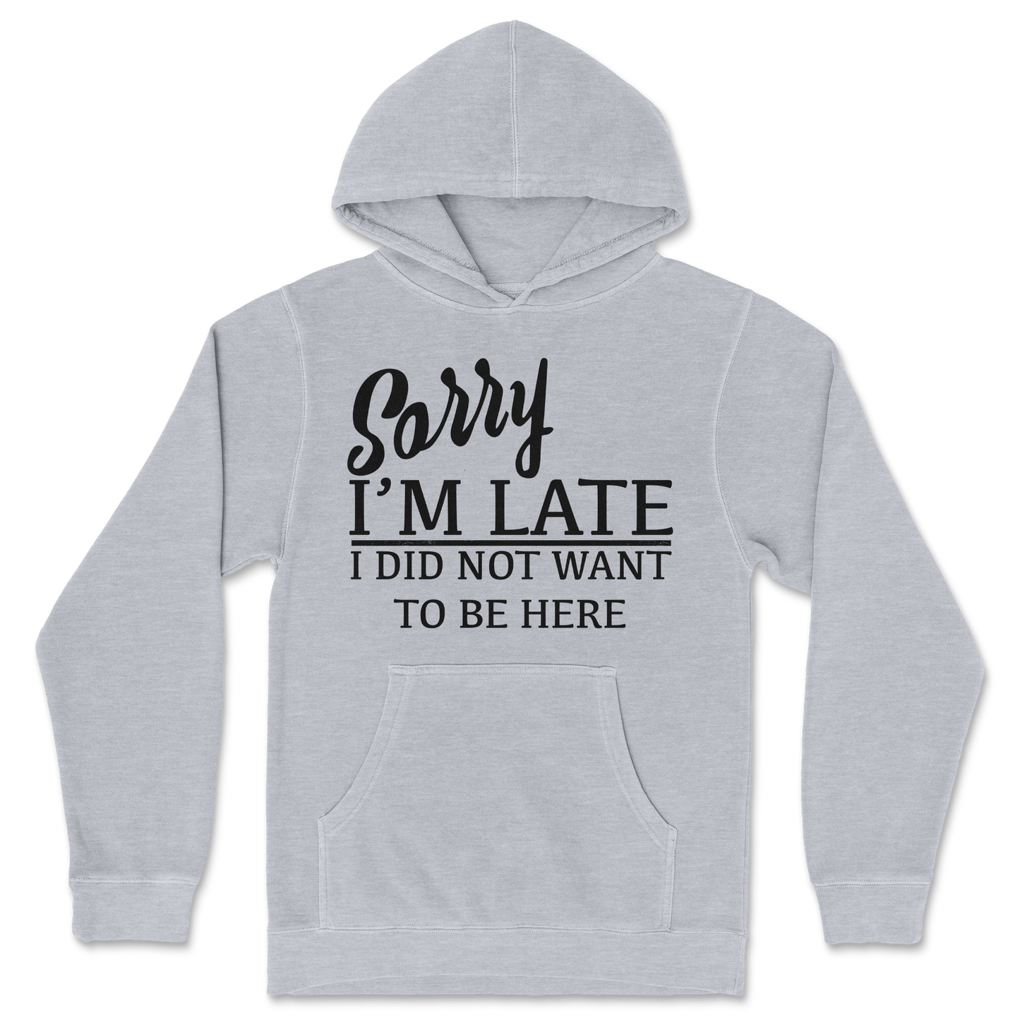 Independent Clothing Co. Hoodie Late in Grey-Heather
