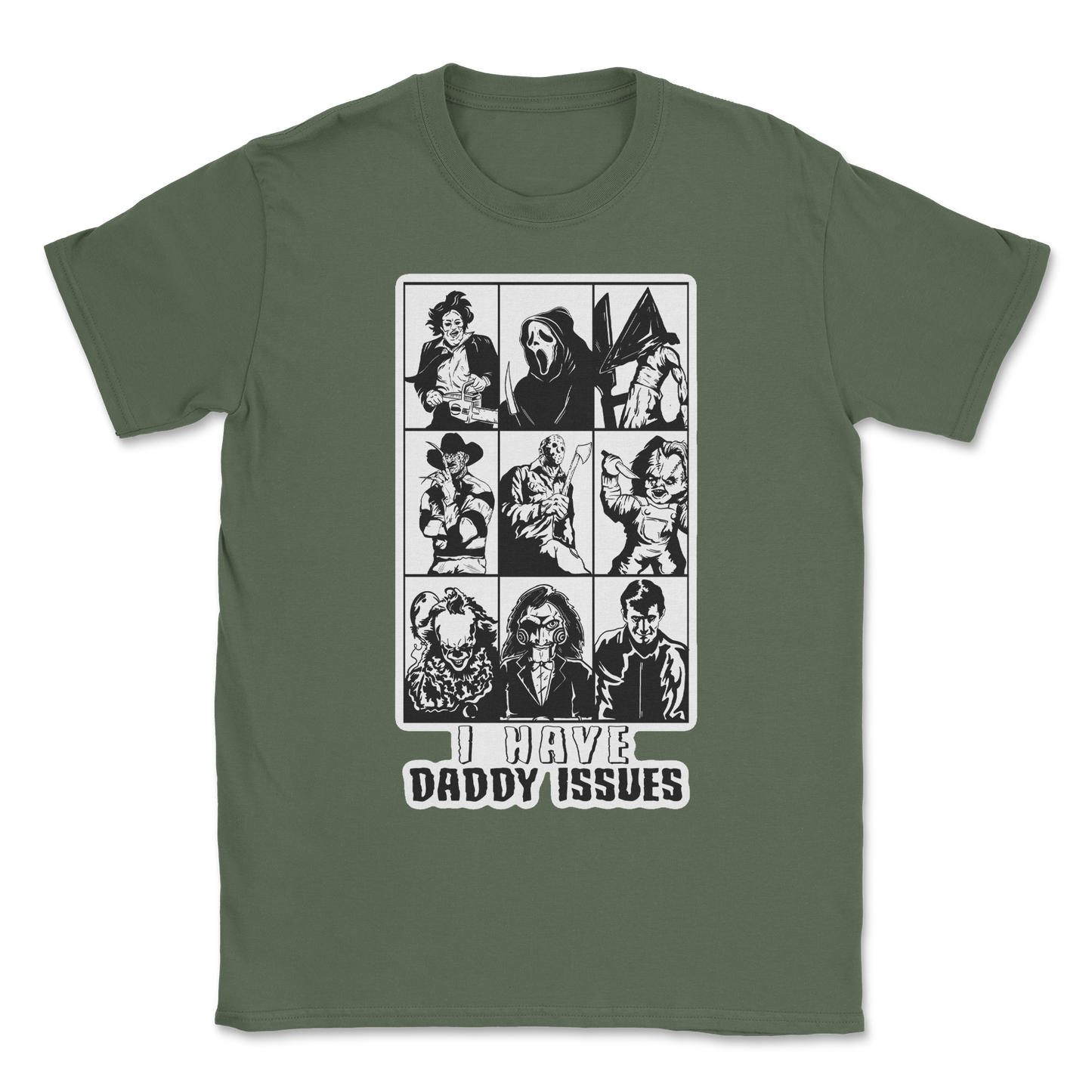 The Nice Shirt T-Shirt Daddy Issues in Military-Green