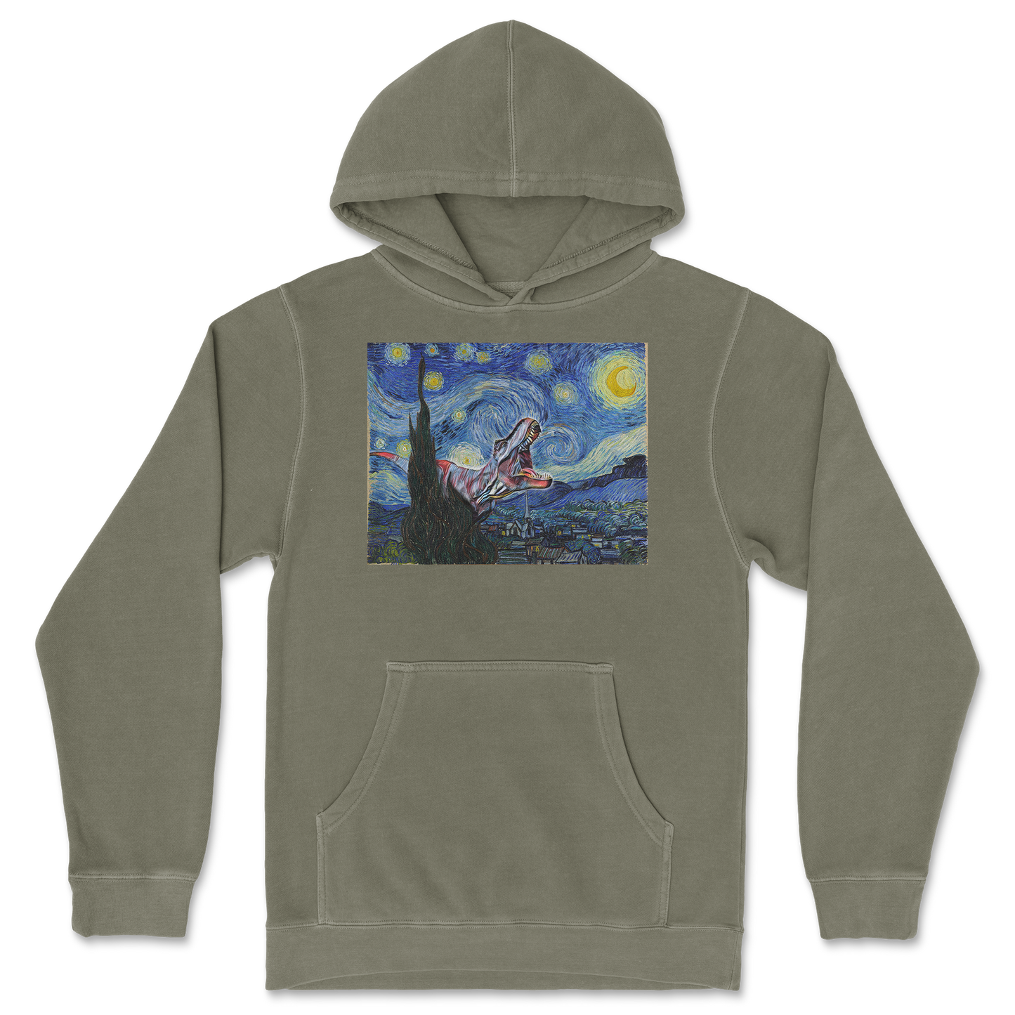 Independent Clothing Co. Hoodie Van Gogh but Cooler in Olive